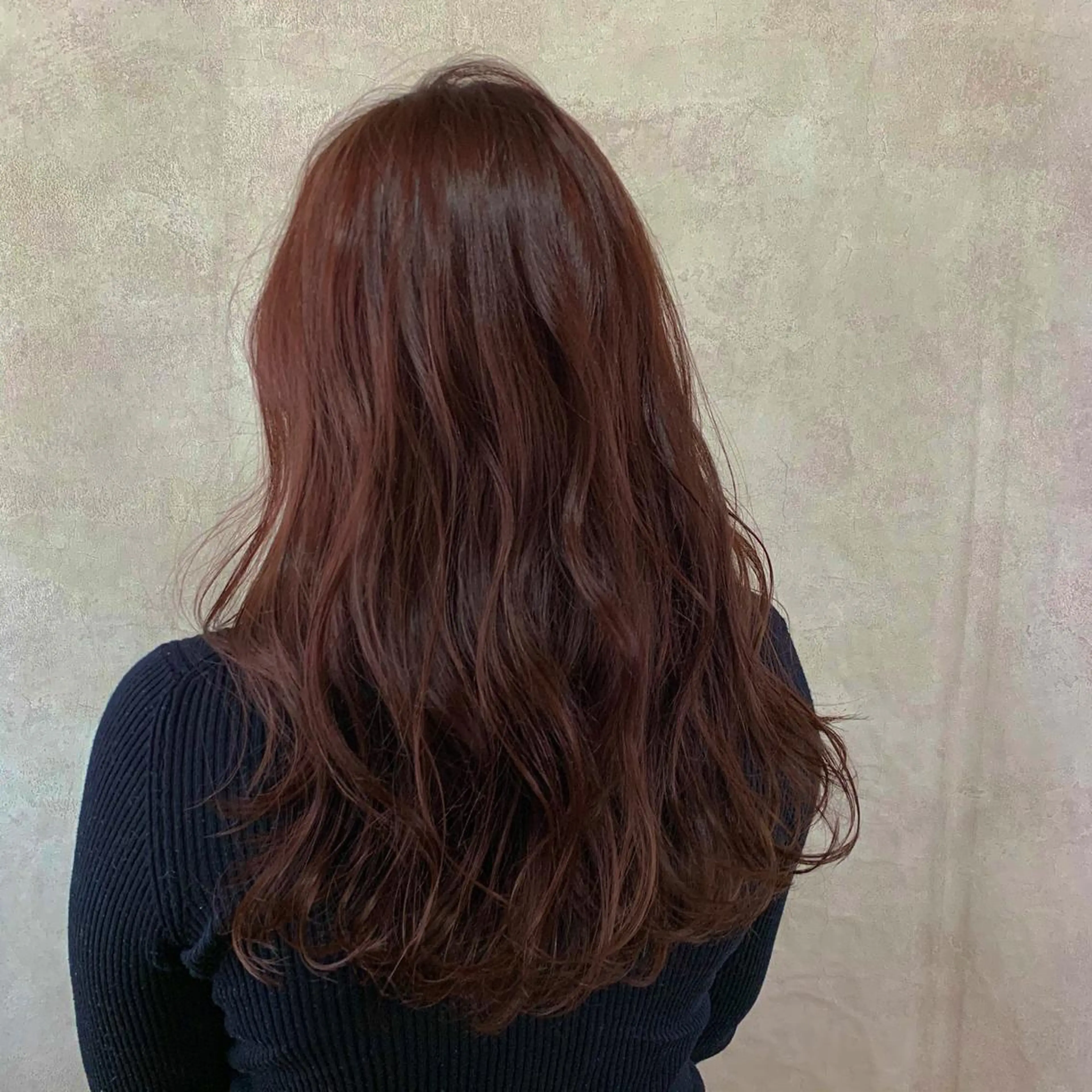 ロング カラー ピンクカラー Geniee horie所属・ともや 髪質改善縮毛矯正のヘアスタイル