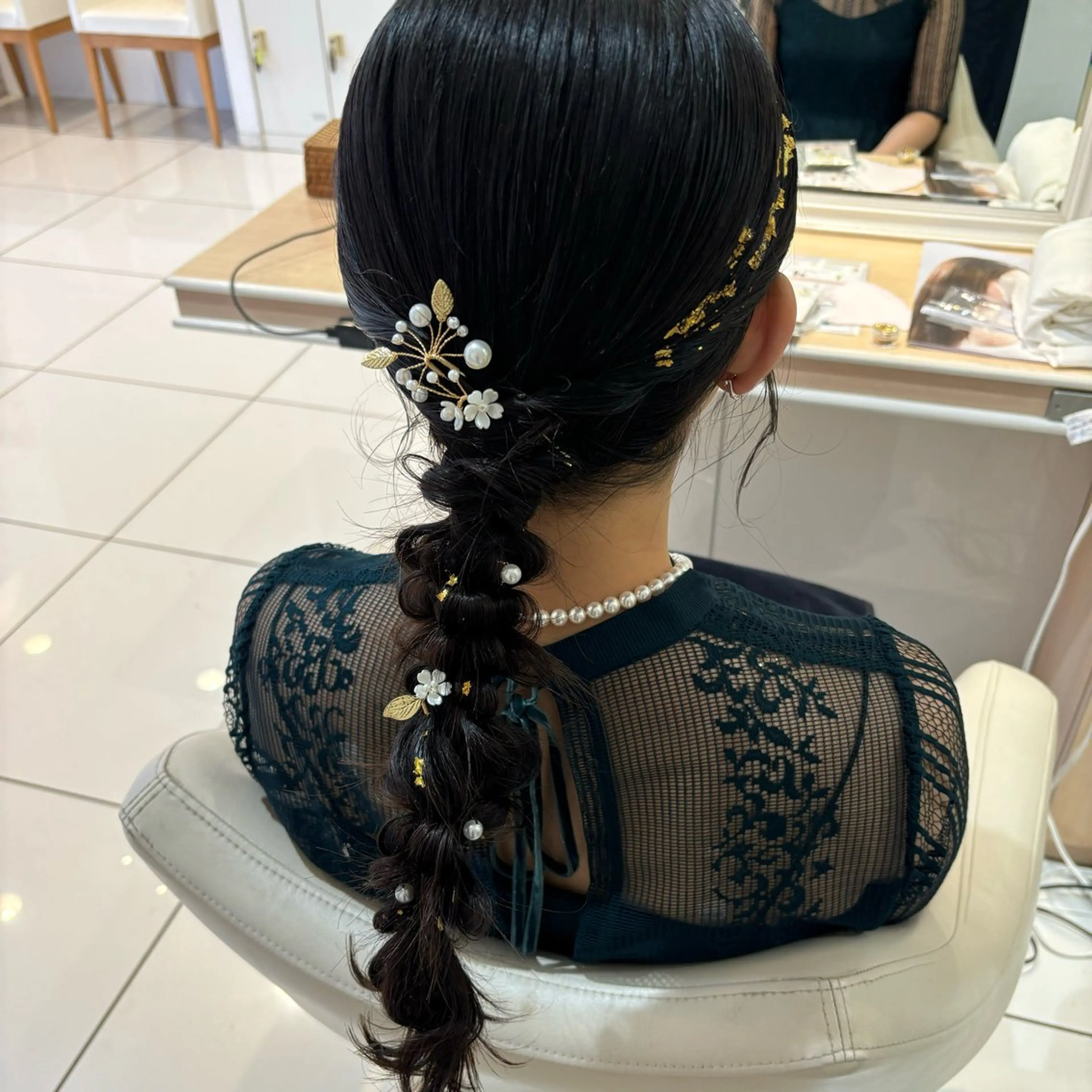 ロング ヘアアレンジ ヘアセット 宮永 璃沙のヘアスタイル