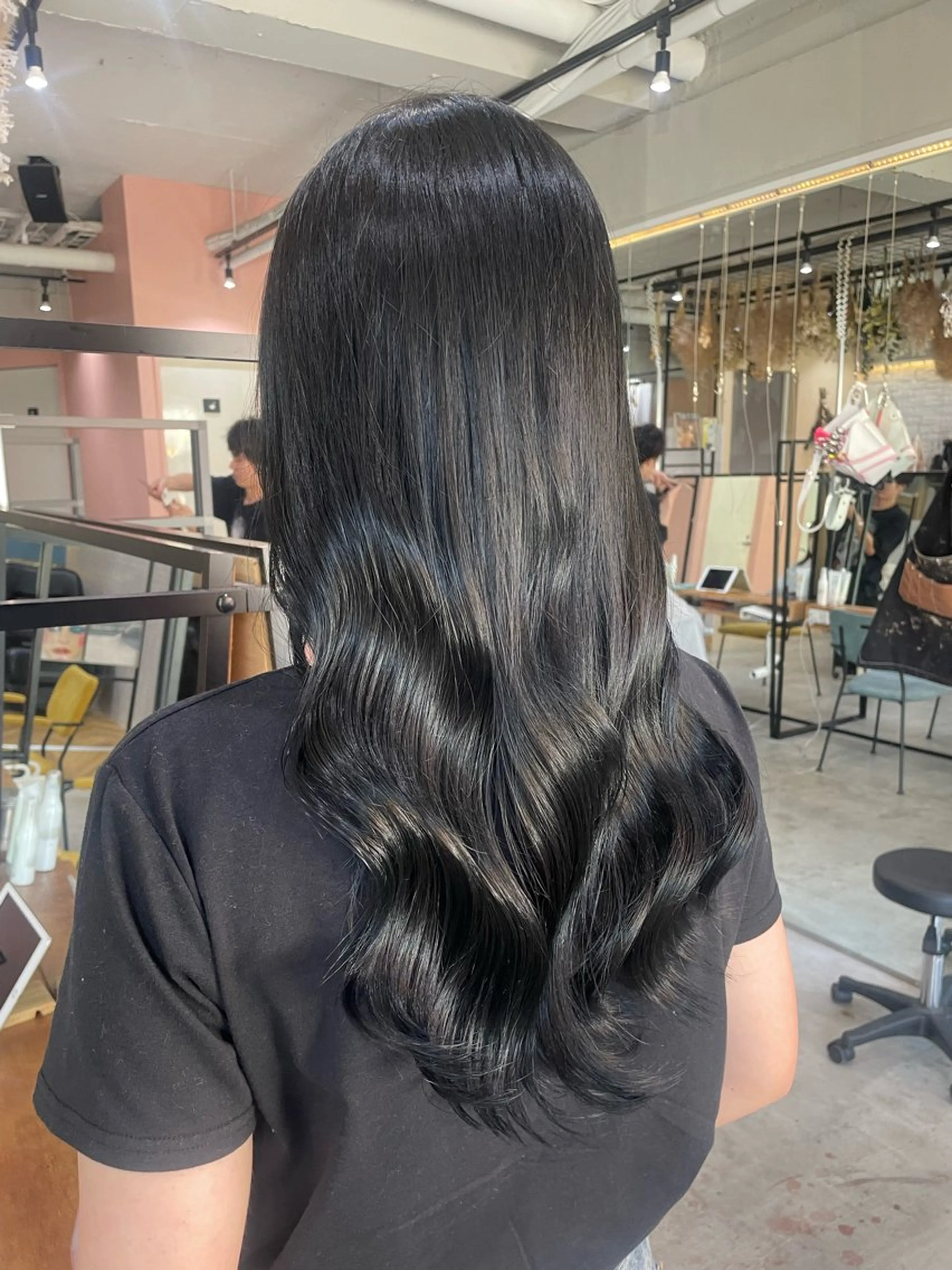 カラー 暖色/艶カラー/ エクステ/ユリヤのヘアスタイル