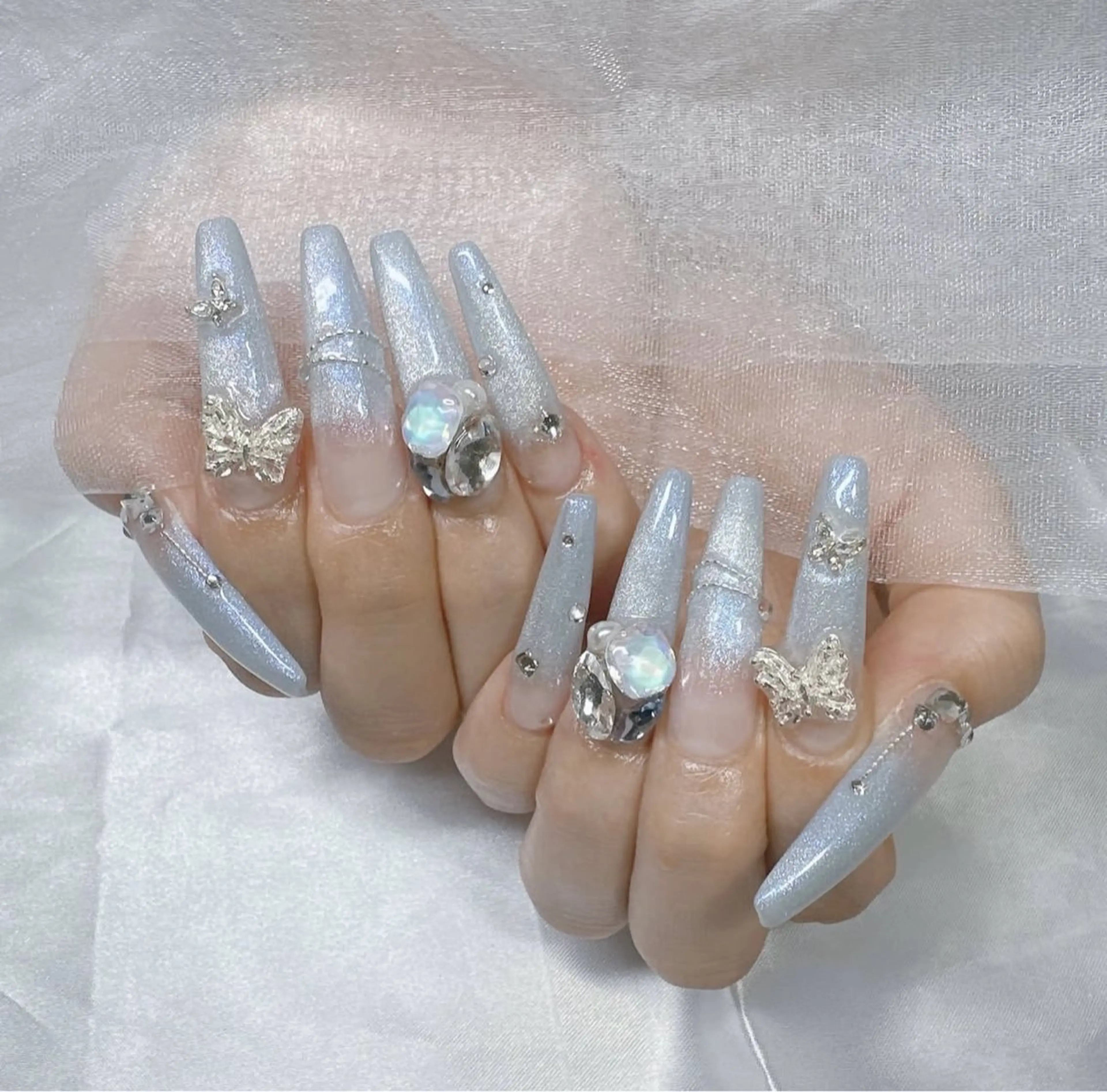 ネイル 韓国ネイル 持ち込み ニュアンスネイル ネイルチップ ハンドネイル TABI ANA.CHUOのネイルデザイン