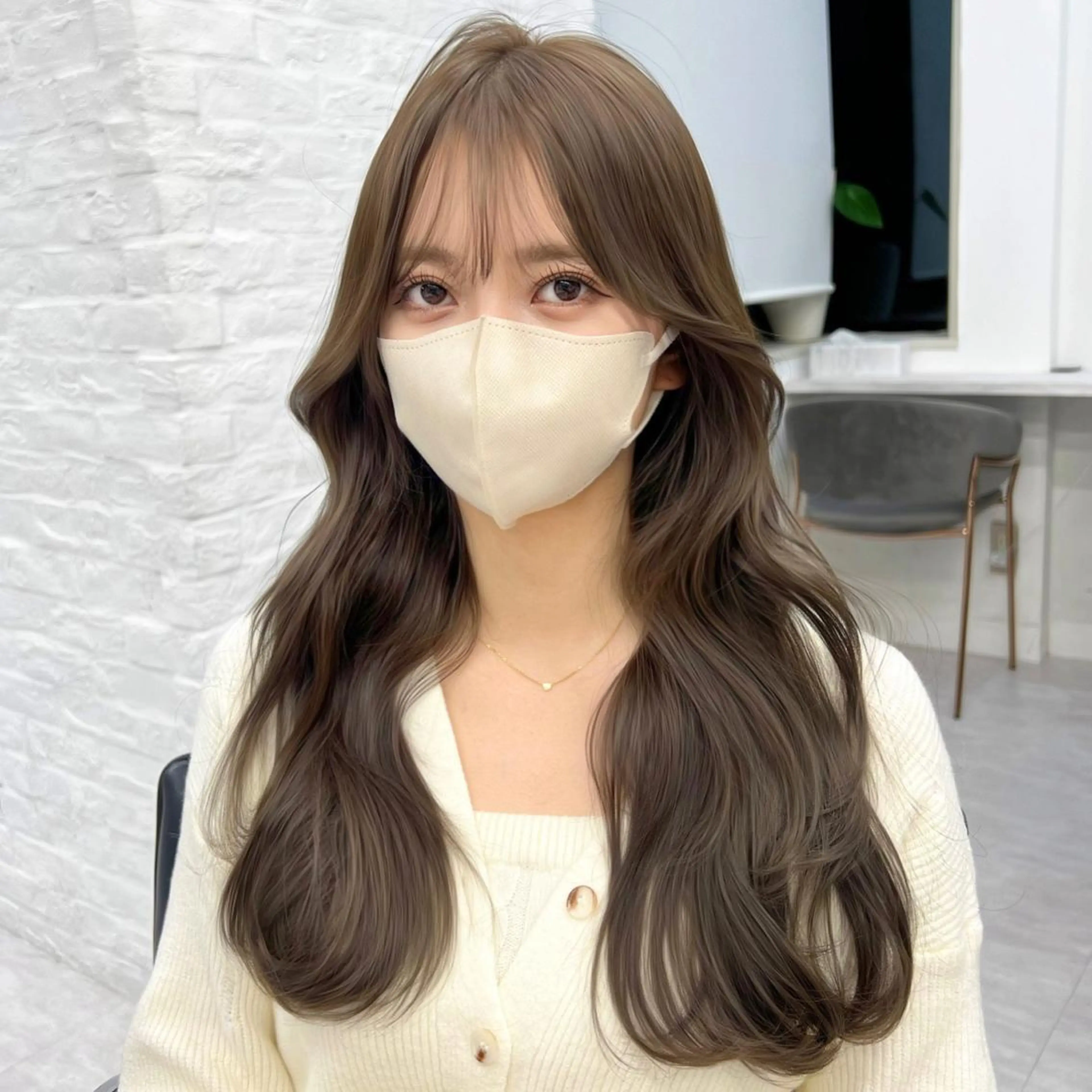 ロング 韓国ヘア♡ 顔まわりカットayaのヘアスタイル