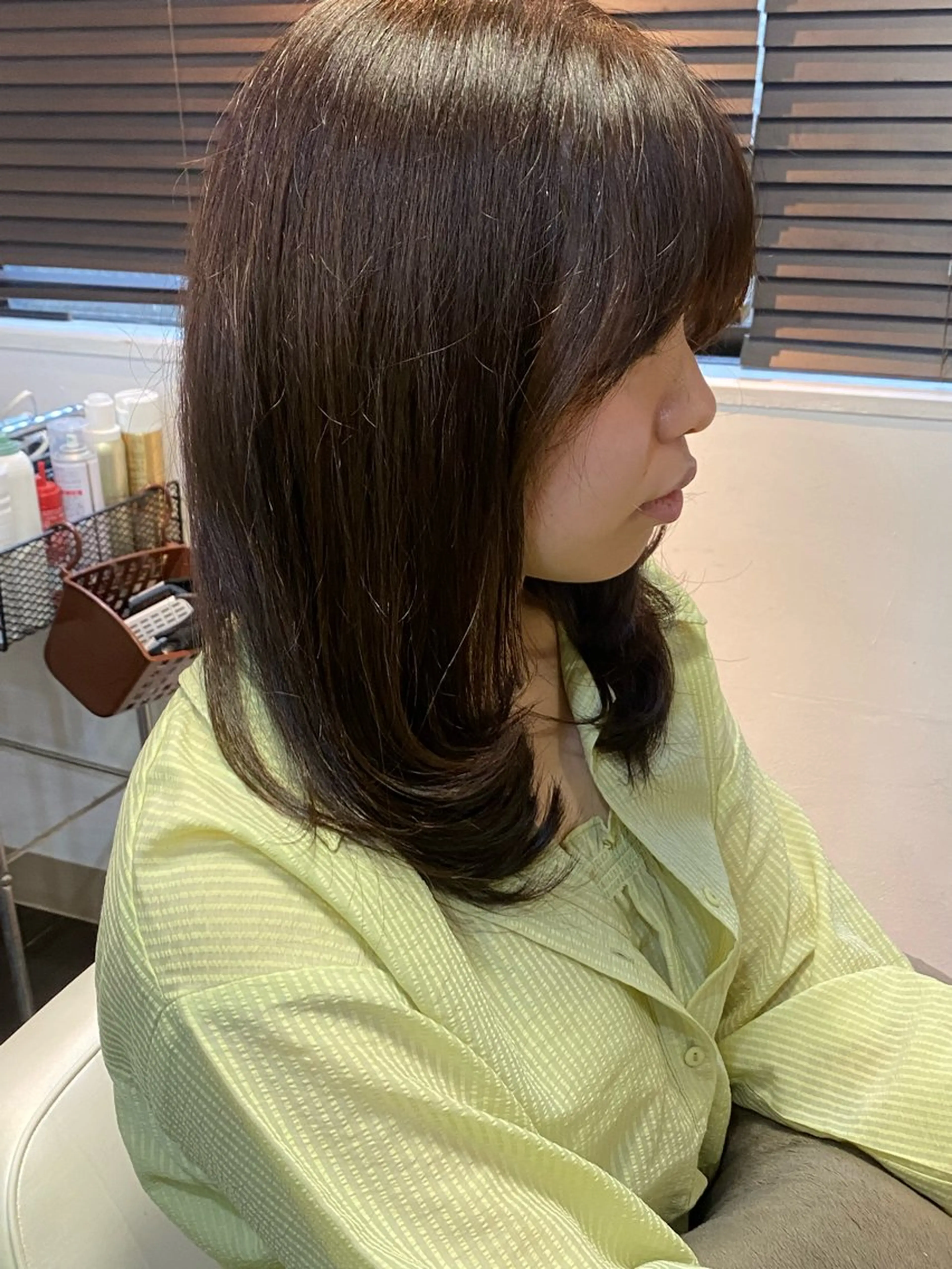 ミディアム カラー ヘアアレンジ アッシュ アッシュグレー レイヤーカット メンズ特化 エシカル　松原大将のヘアスタイル