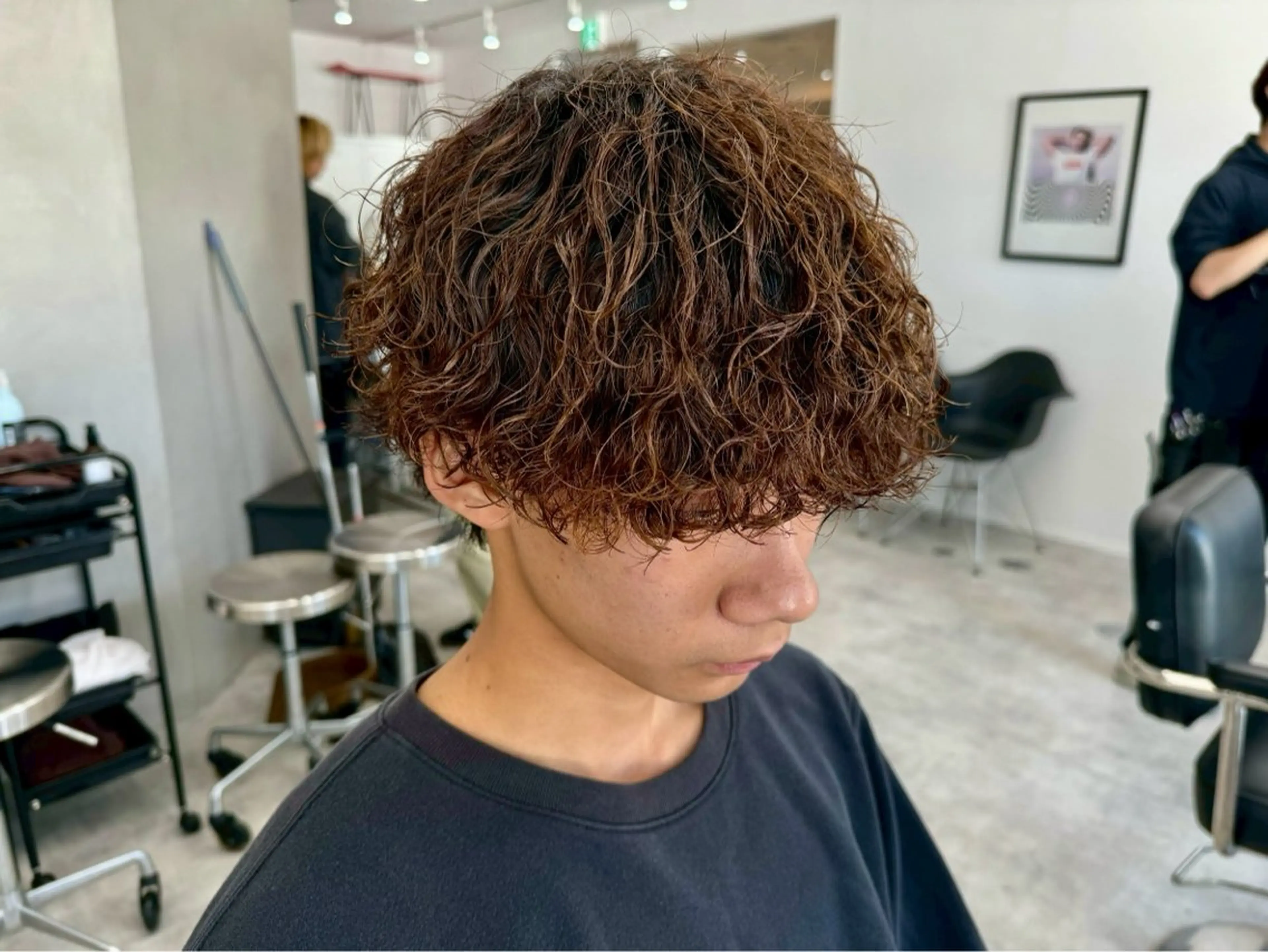 カラー パーマ メンズ カット パーマ メンズパーマ/長岡 坂口祥貴のヘアスタイル