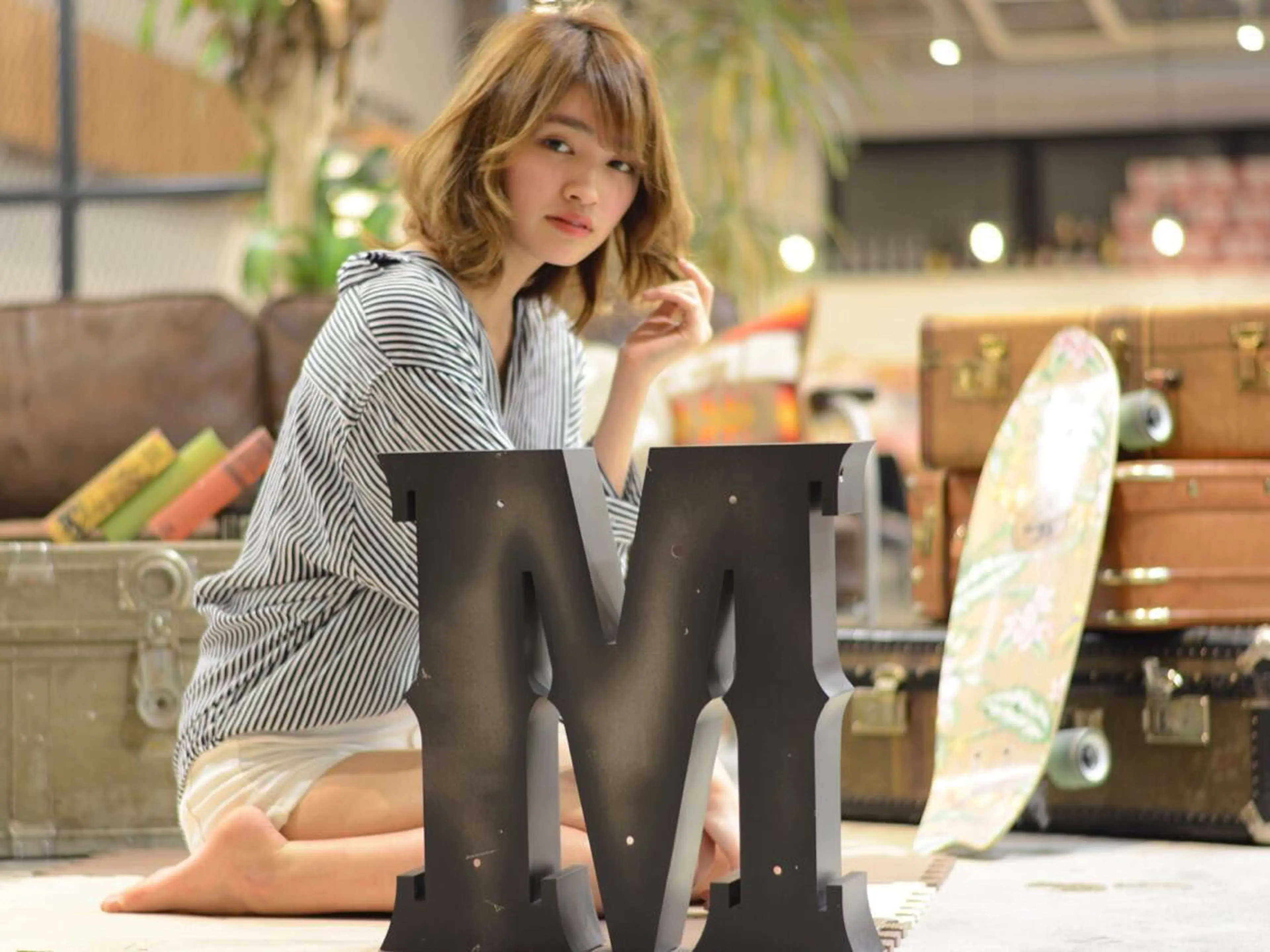 ショート ミディアム セミロング カラー パーマ ヘアアレンジ Forest. -髪質改善-のヘアスタイル