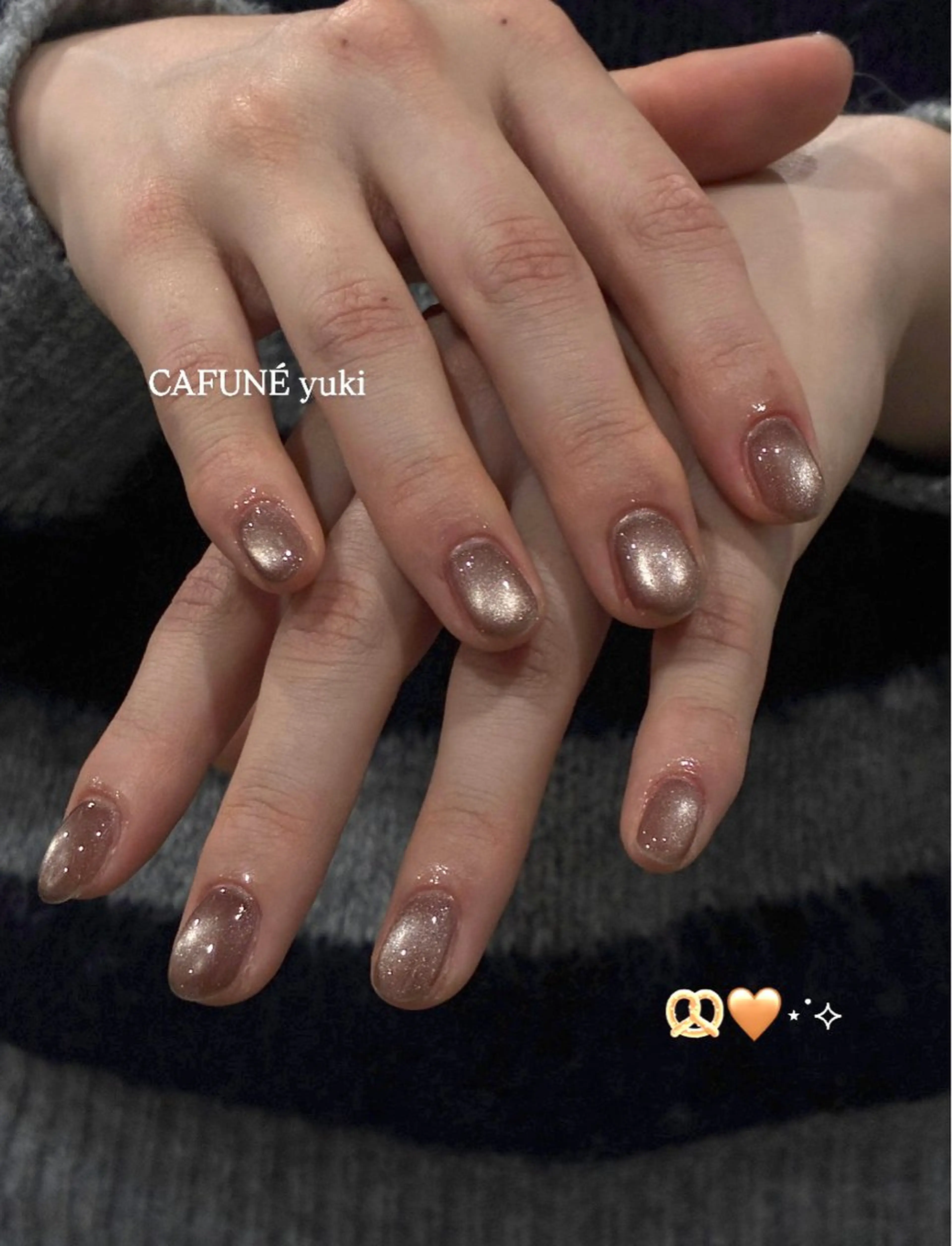 ネイル ハンドネイル CAFUNÉ tokyo所属・☾ ໋CAFUNE yuki︎︎𓂃⟡のネイルデザイン