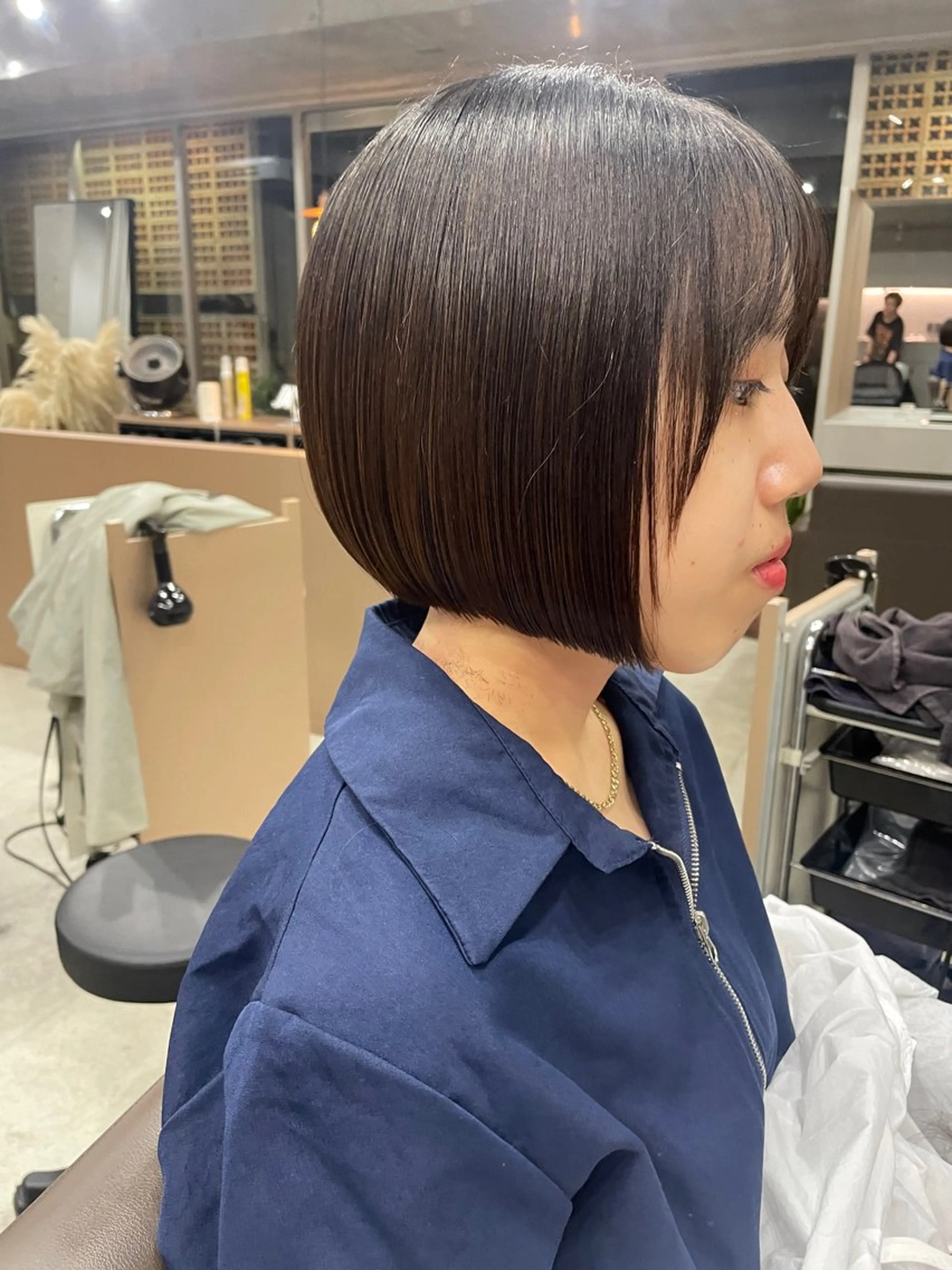 ミディアム カラー カット ヘアカラー トリートメント 表参道/髪質改善・ 透明感 colorのヘアスタイル