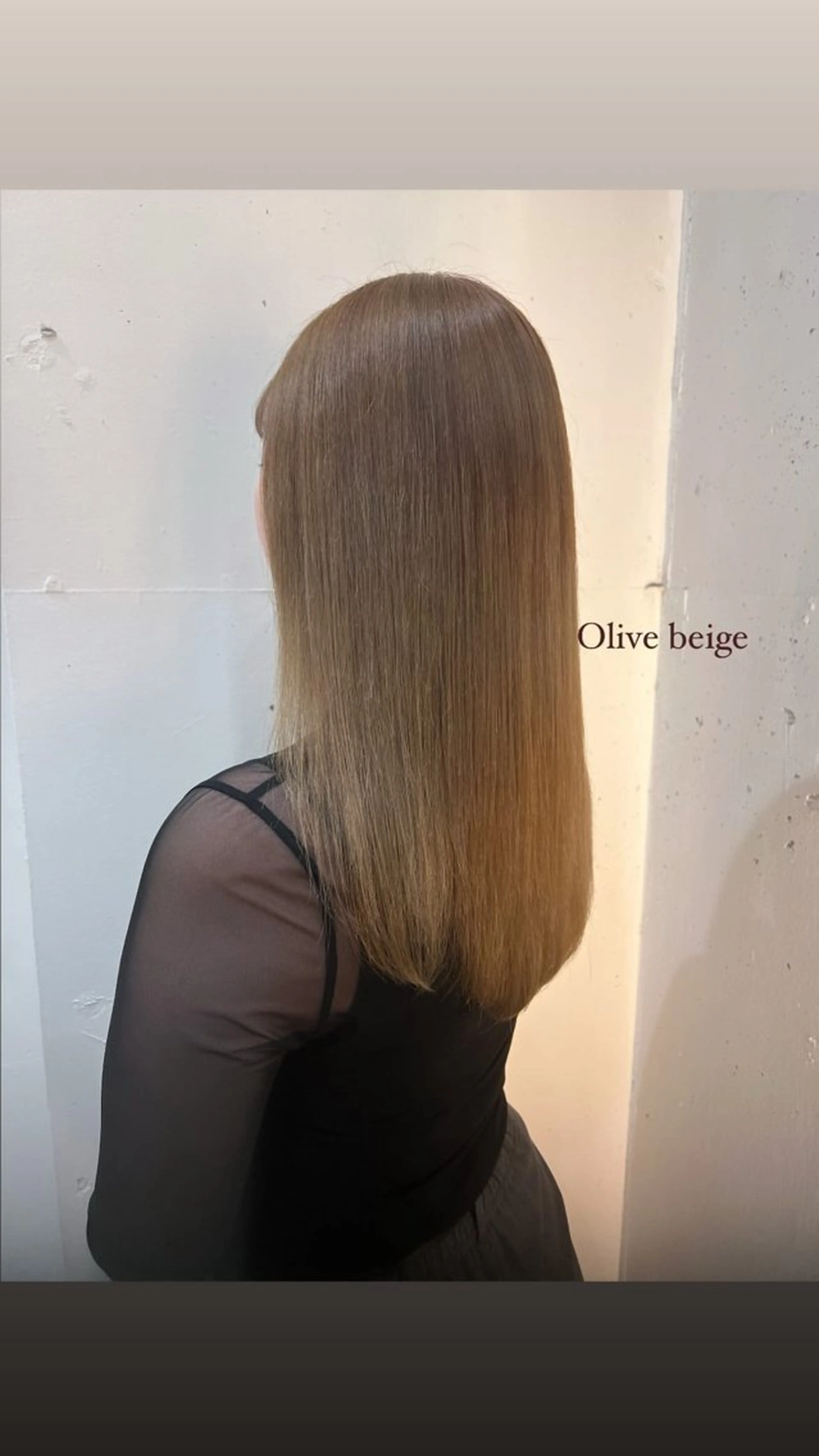 セミロング カラー ヘアカラー GiseL アンリのヘアスタイル