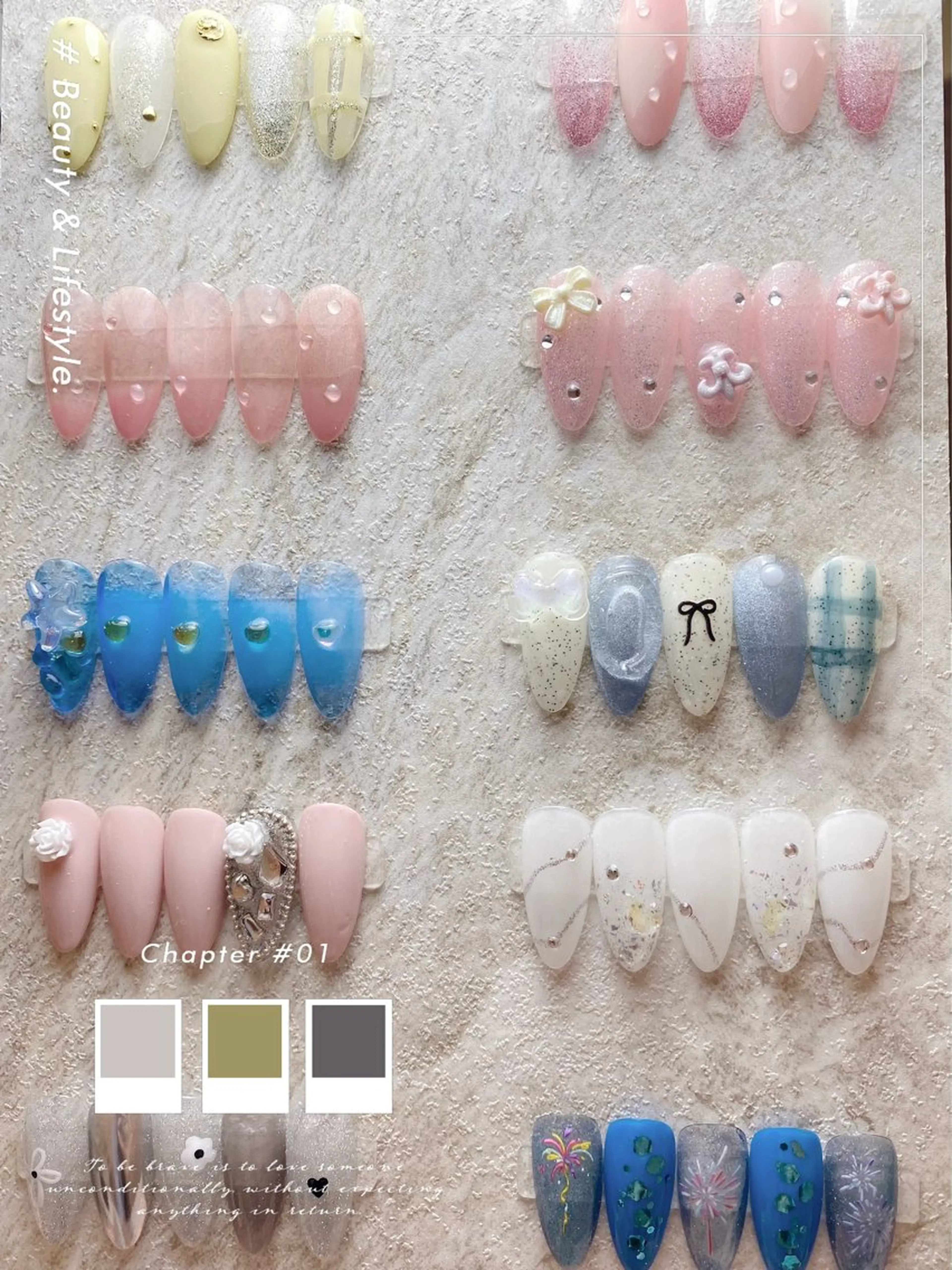 ネイル ハンドネイル AngelChris ビューティーサロン琳のネイルデザイン