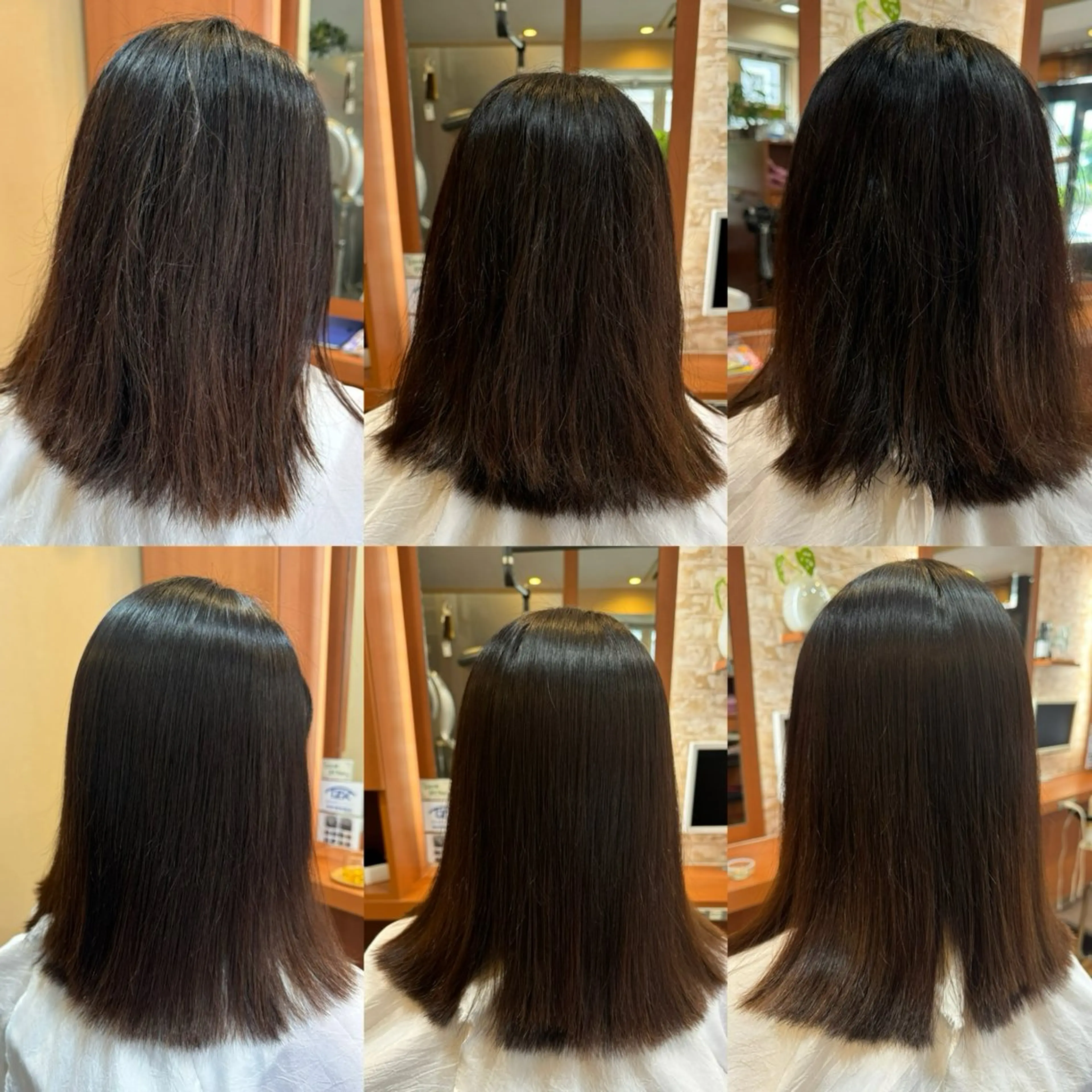 セミロング 縮毛矯正 山口 博司のヘアスタイル