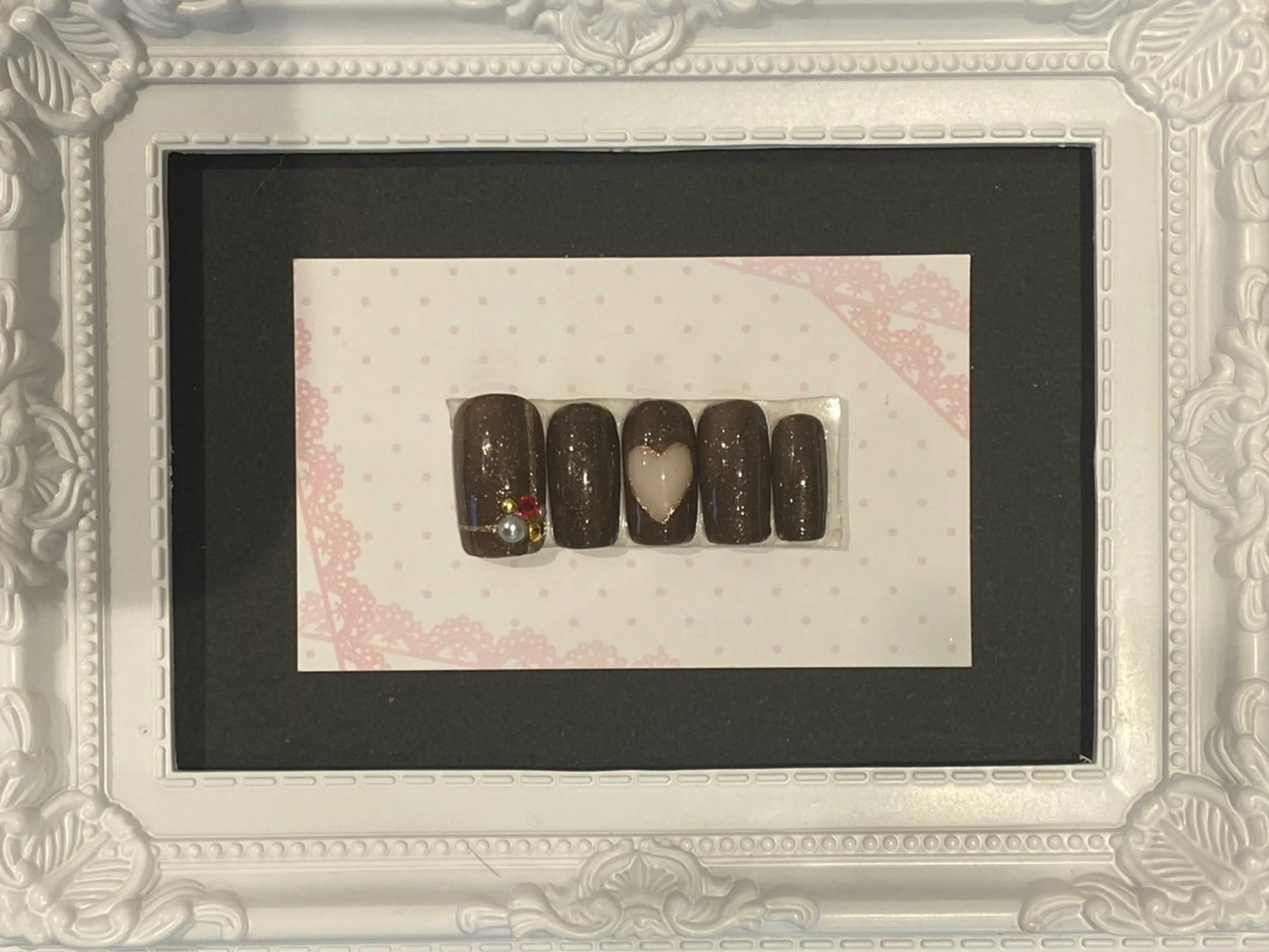 ネイル ハート ハンドネイル AurorA Enaのネイルデザイン