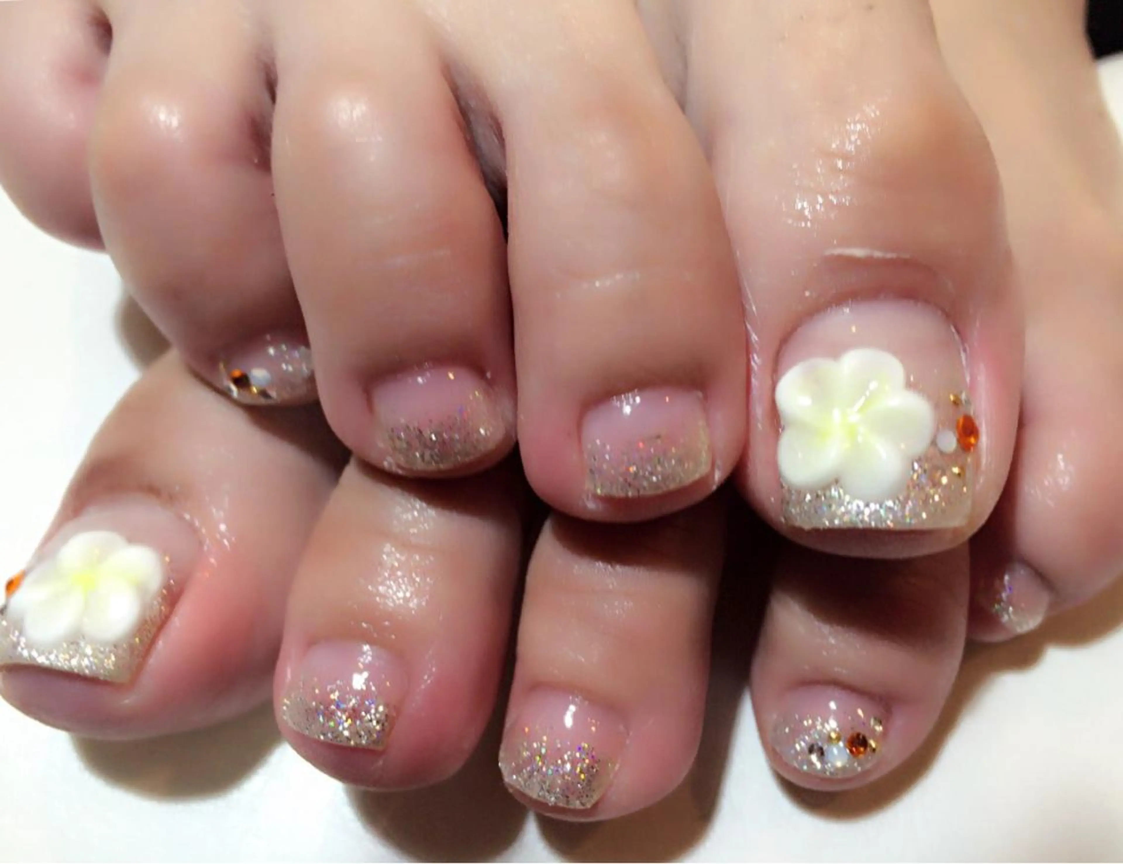 【オフなし】フットジェル2本アート付け放題の写真