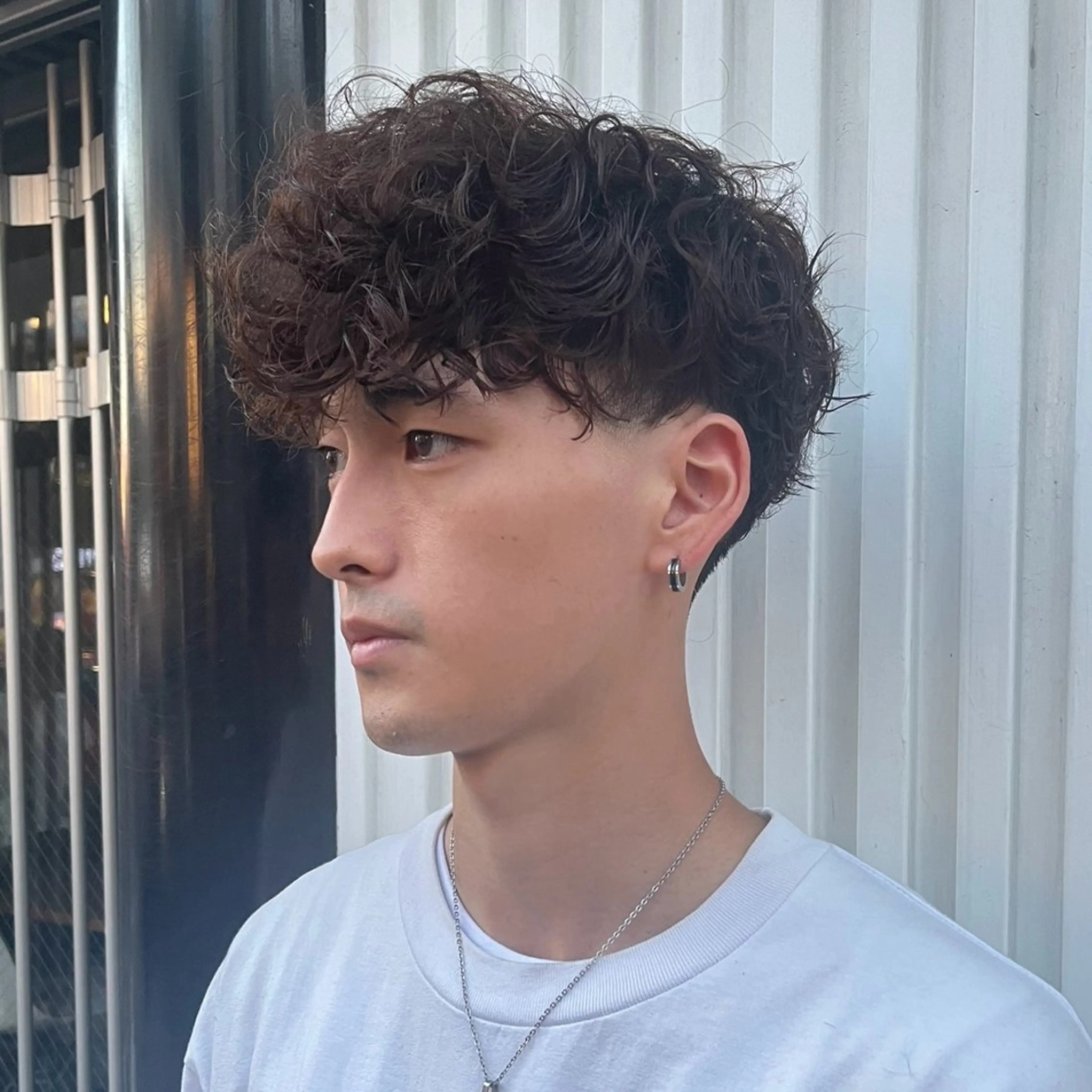 ショート パーマ メンズ スペインカール 京都駅メンズカット/ パーマ/Keigoのヘアスタイル