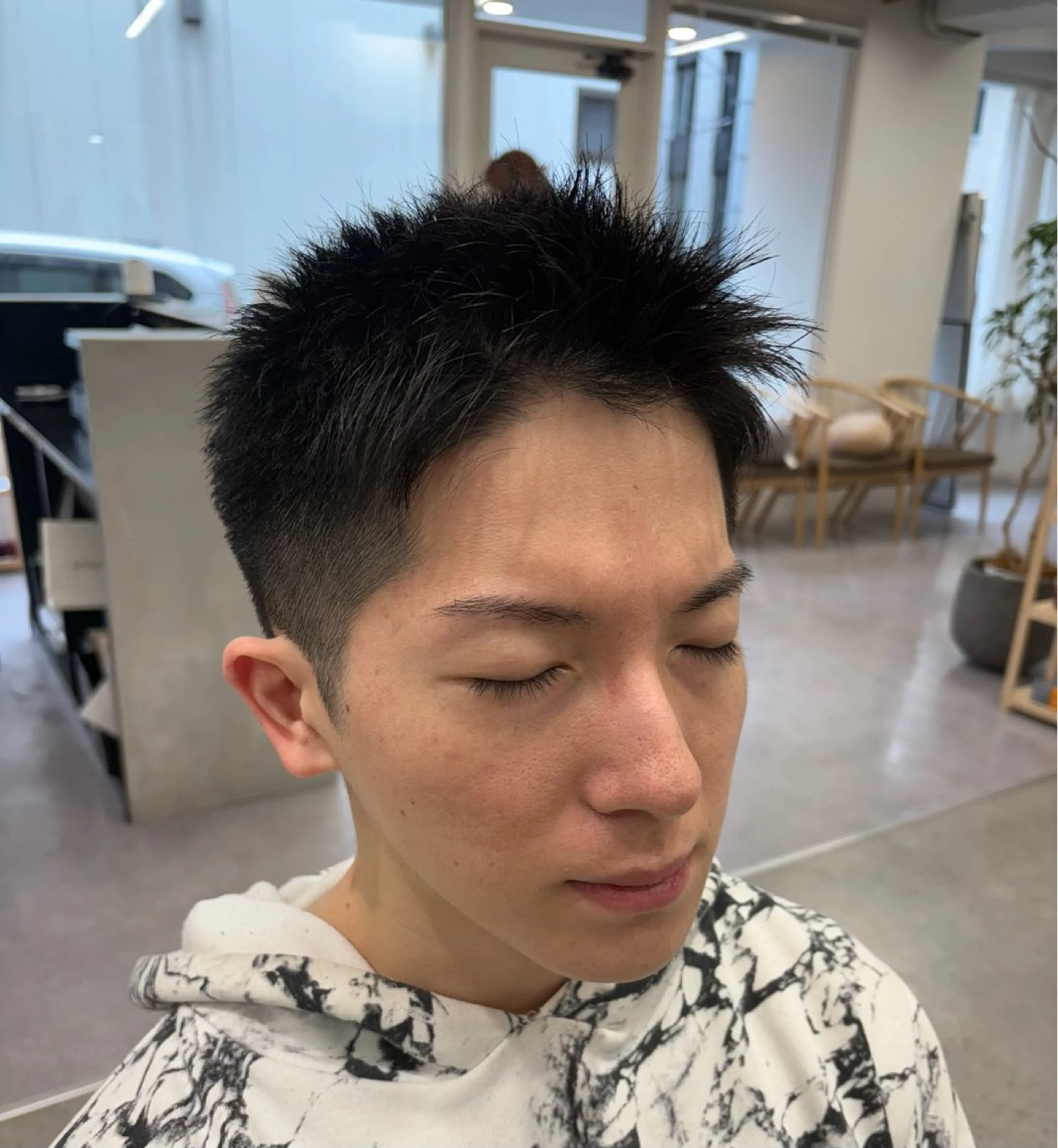 ショート カラー パーマ ヘアアレンジ メンズ カット 🐈外山　ユカリ🐈 モデル募集中のヘアスタイル