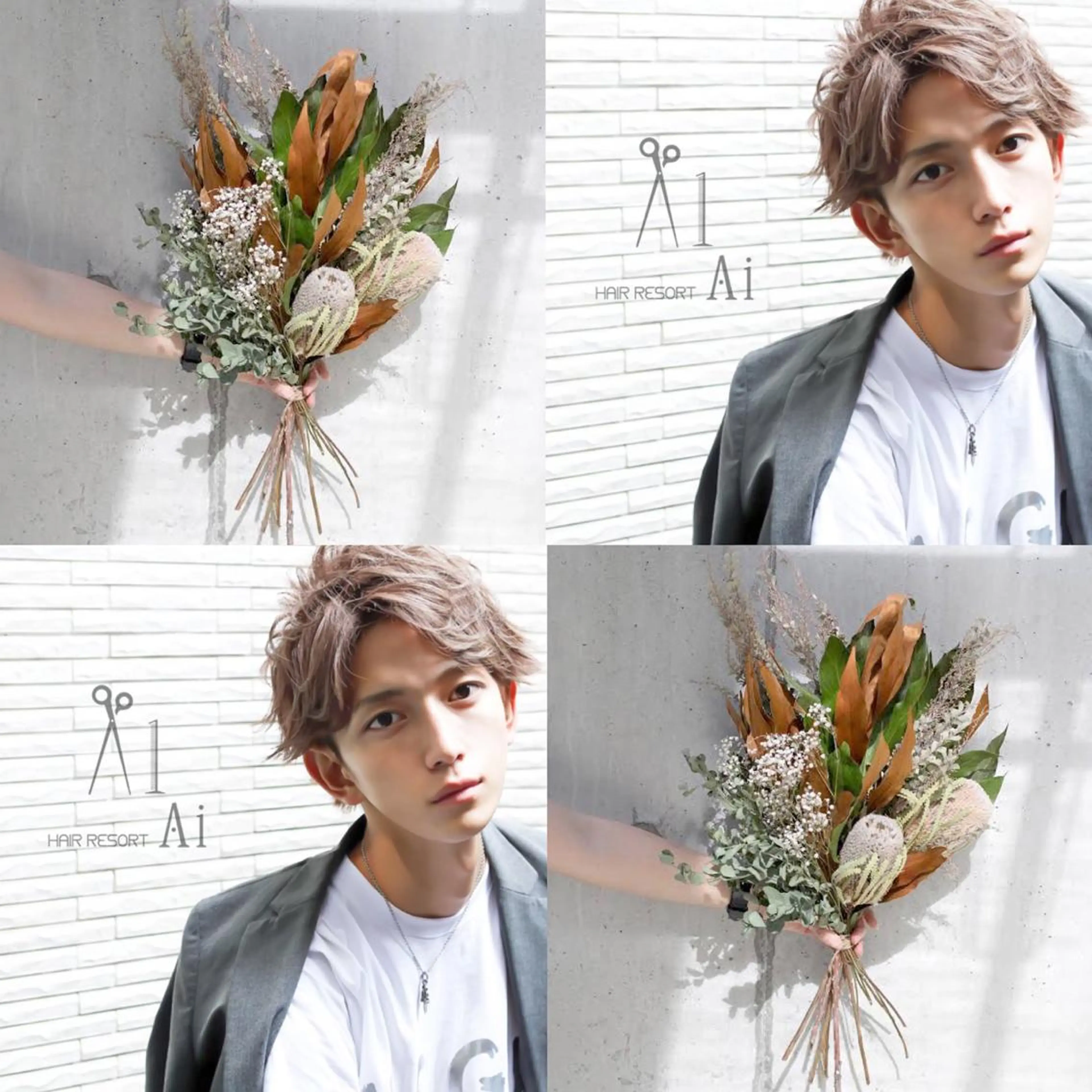 ミディアム パーマ メンズ カット メンズ特化🔮 笠原慧のヘアスタイル