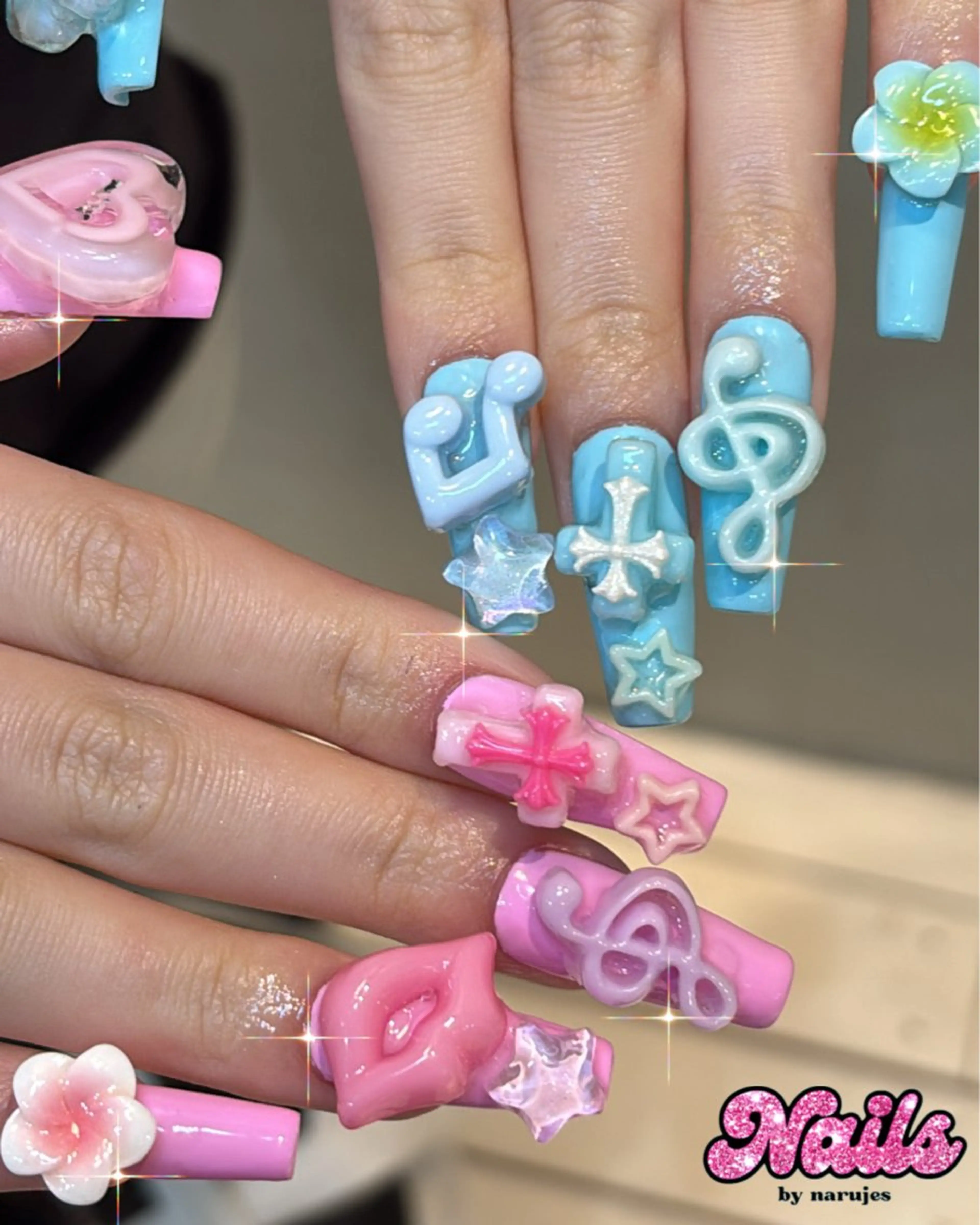 ネイル ギャルネイル🧸💖 narujesのネイルデザイン