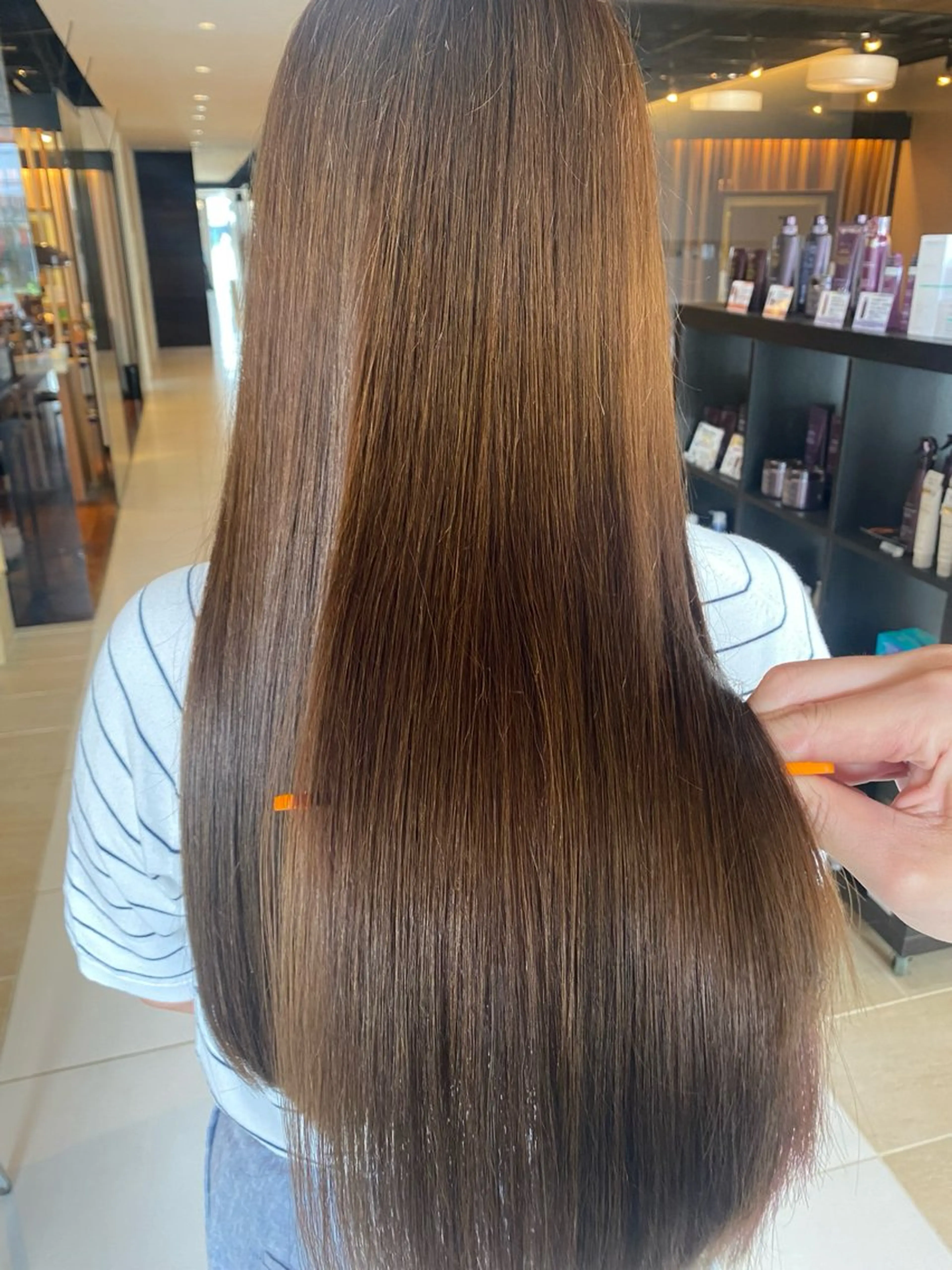 ロング オーガニックカラー/ 髪質改善/暗髪/ボブのヘアスタイル