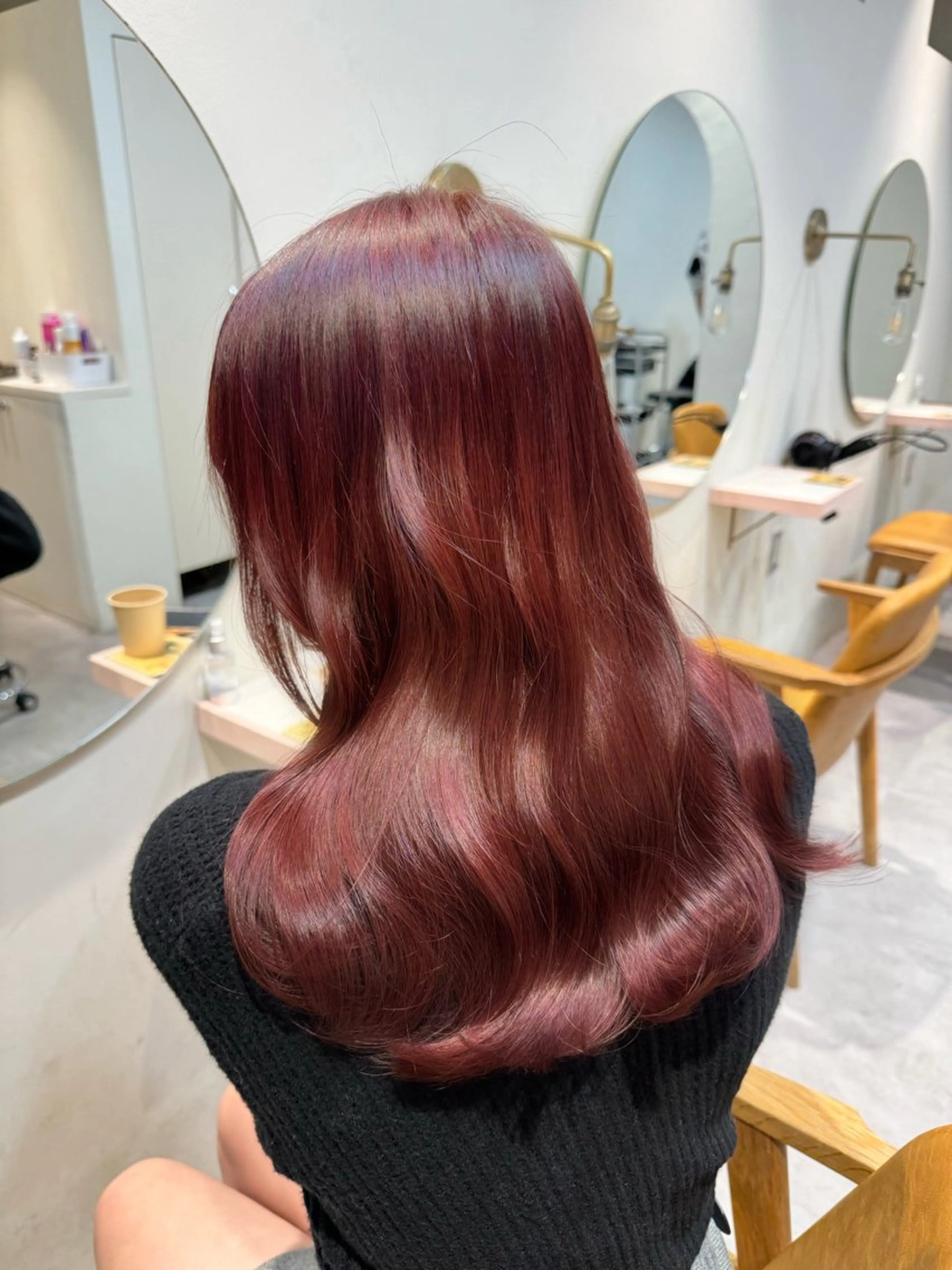 セミロング カラー ayaka♡ 柔らかカラーのヘアスタイル