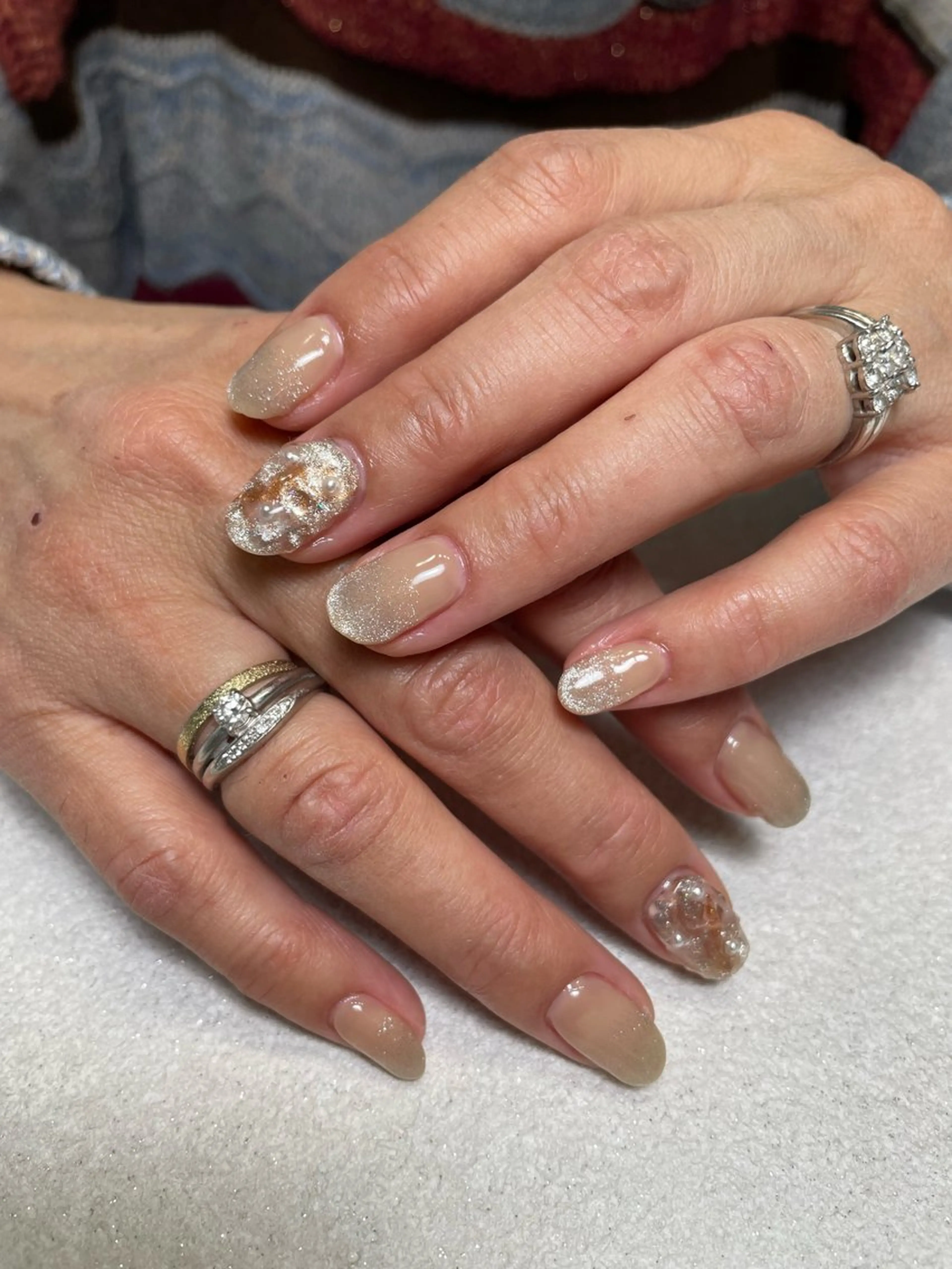 【タロット付ネイル＊オフ込み】Amulet Luxury Nuance Nail💅🏻🌕の写真