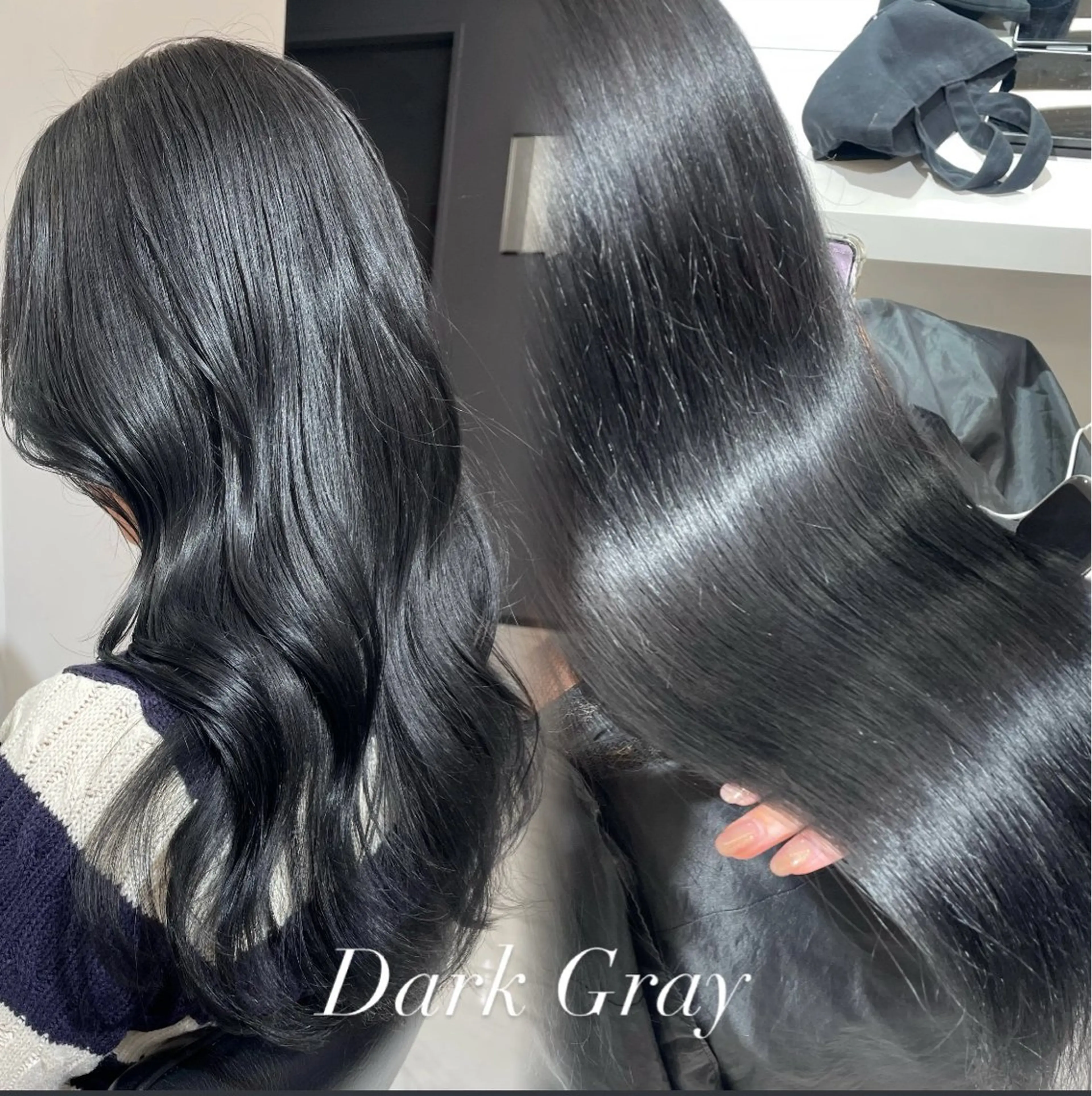 セミロング カラー ブリーチ ブリーチなしカラー カット ヘアカラー 大人韓国ヘア 渋谷/Satsukiのヘアスタイル