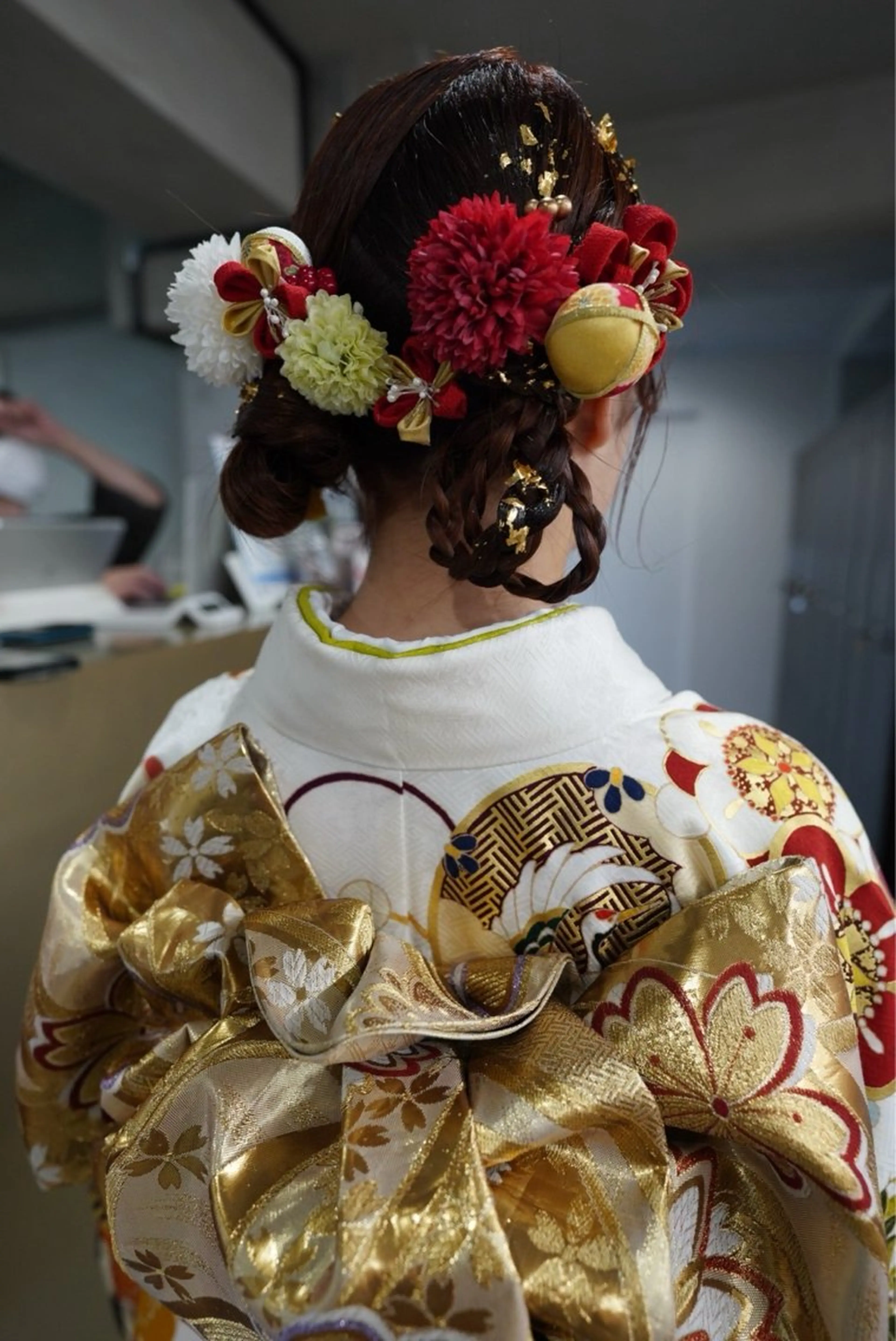 セミロング ヘアアレンジ ヘアセット wabi【ワビ】所属・manami/ヘア セット/ハイトーンのヘアスタイル