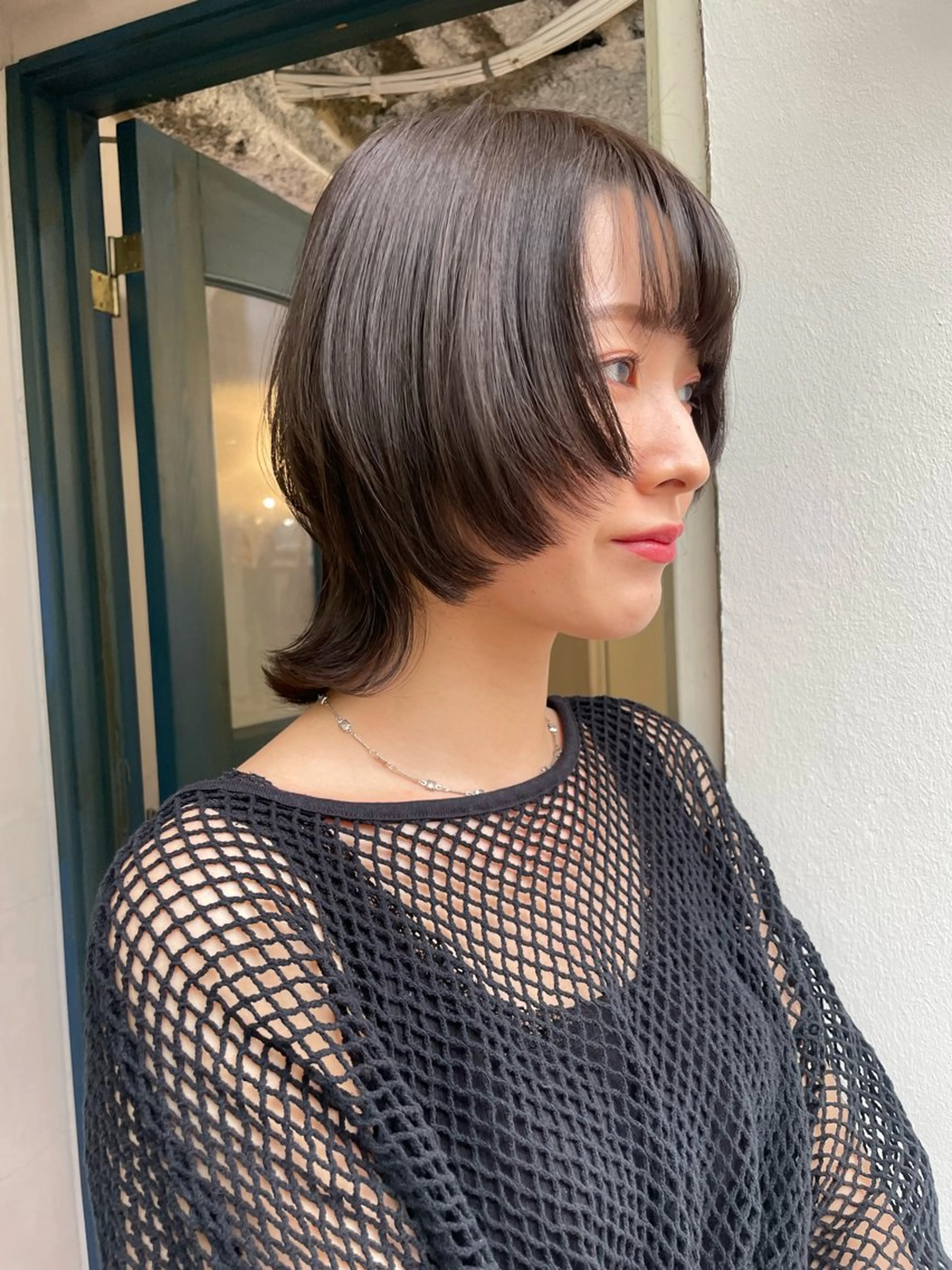 ミディアム ヘアカラー トリートメント ウルフカット/ボブ りなのヘアスタイル