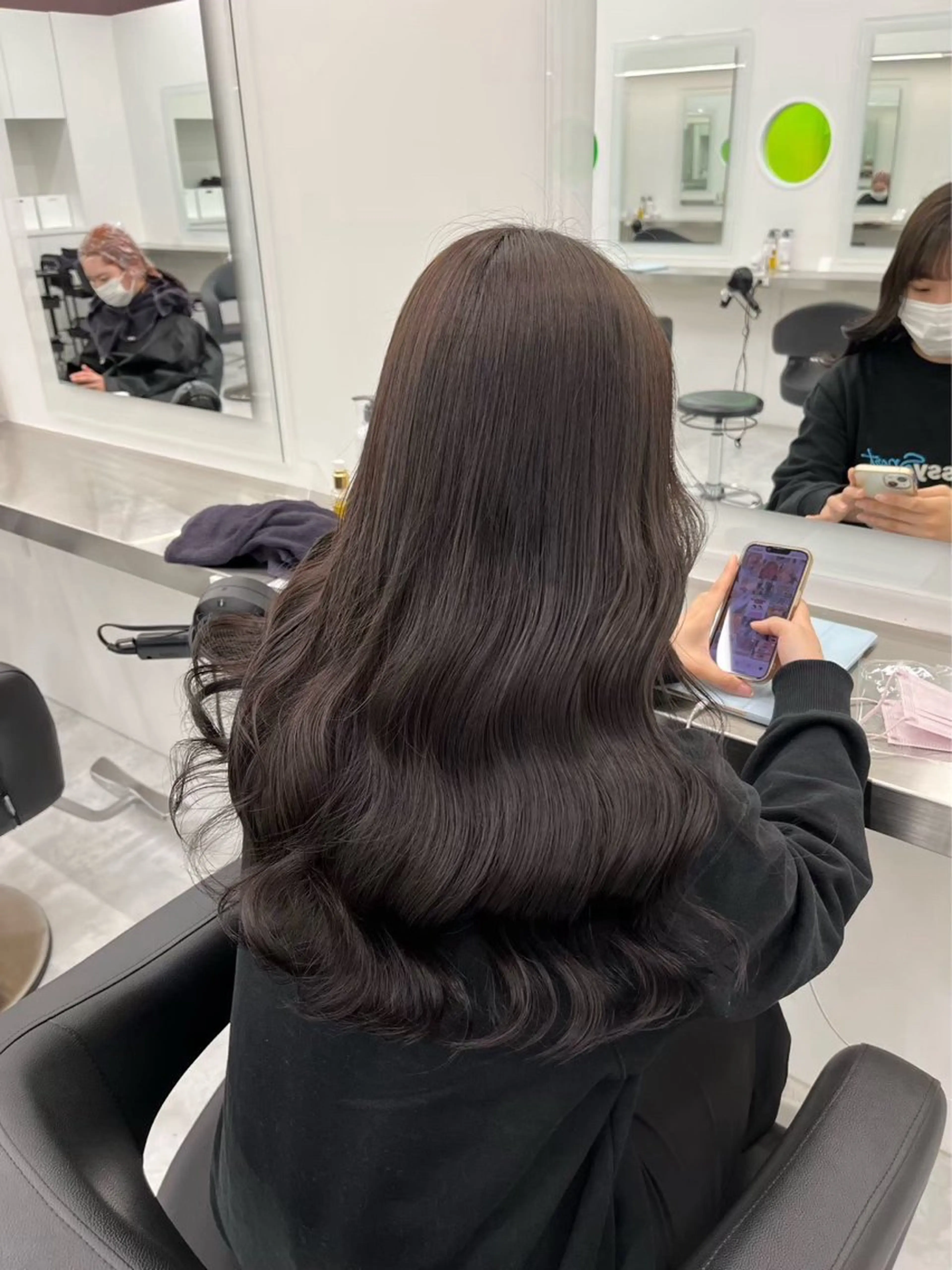 セミロング カラー ヘアアレンジ 透明感ラベンダー💗 SHOのヘアスタイル