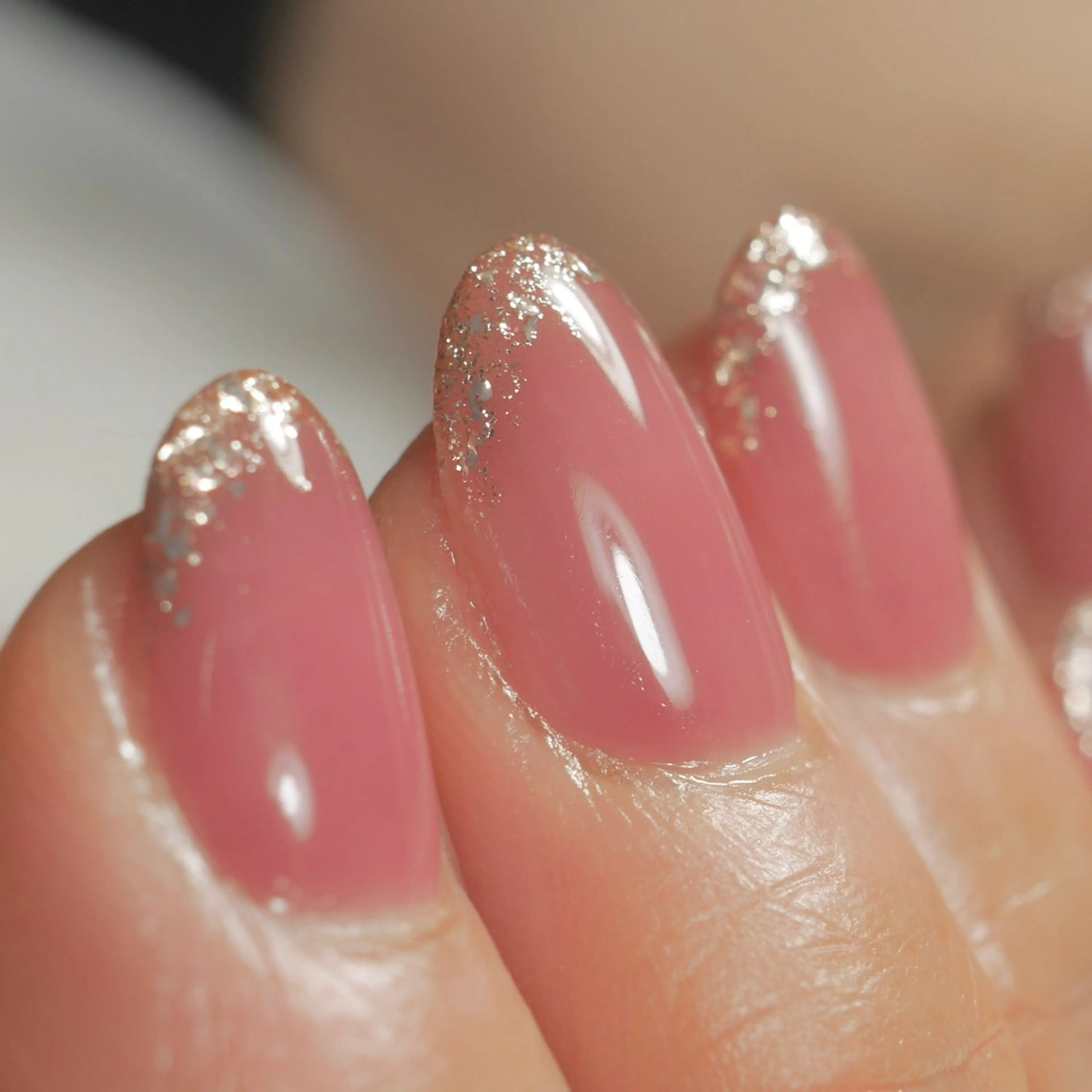 ネイル フレンチネイル ラメ(グリッター) Nail Salon .Lalahのネイルデザイン