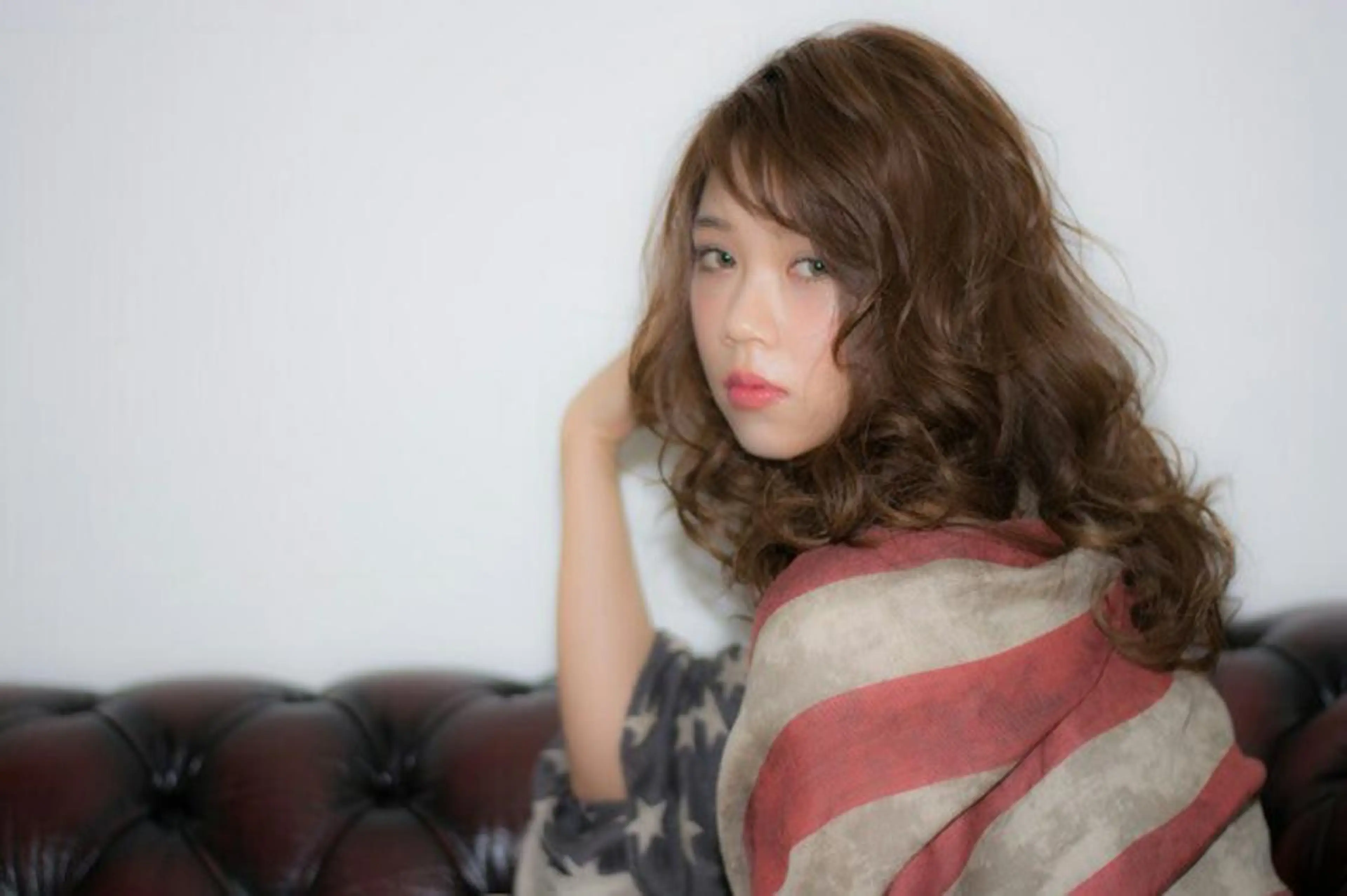 ミディアム 寺島 伸のヘアスタイル