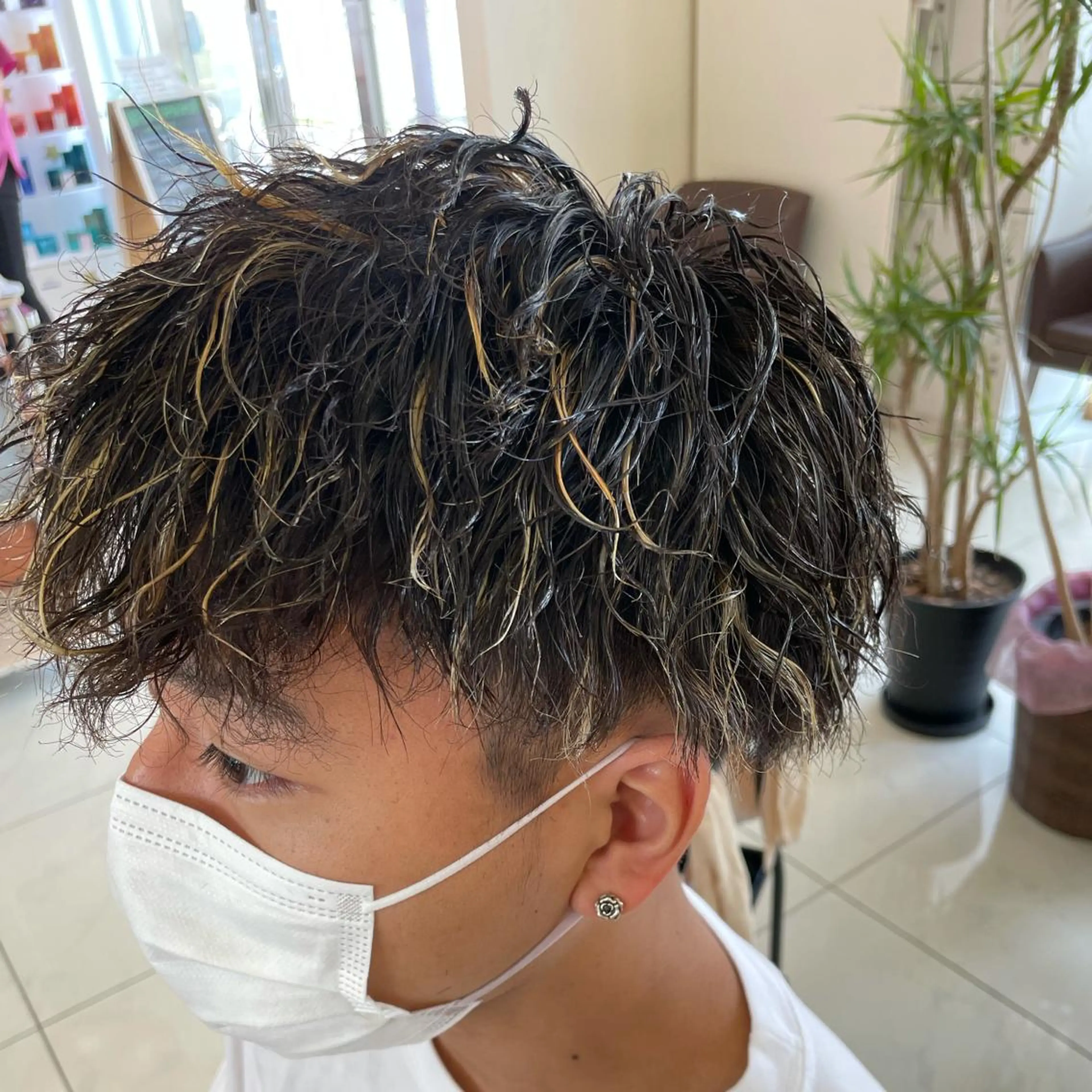 メンズ メンズハイライト 永井龍🫧金山🫧 徒歩1分🚶のヘアスタイル