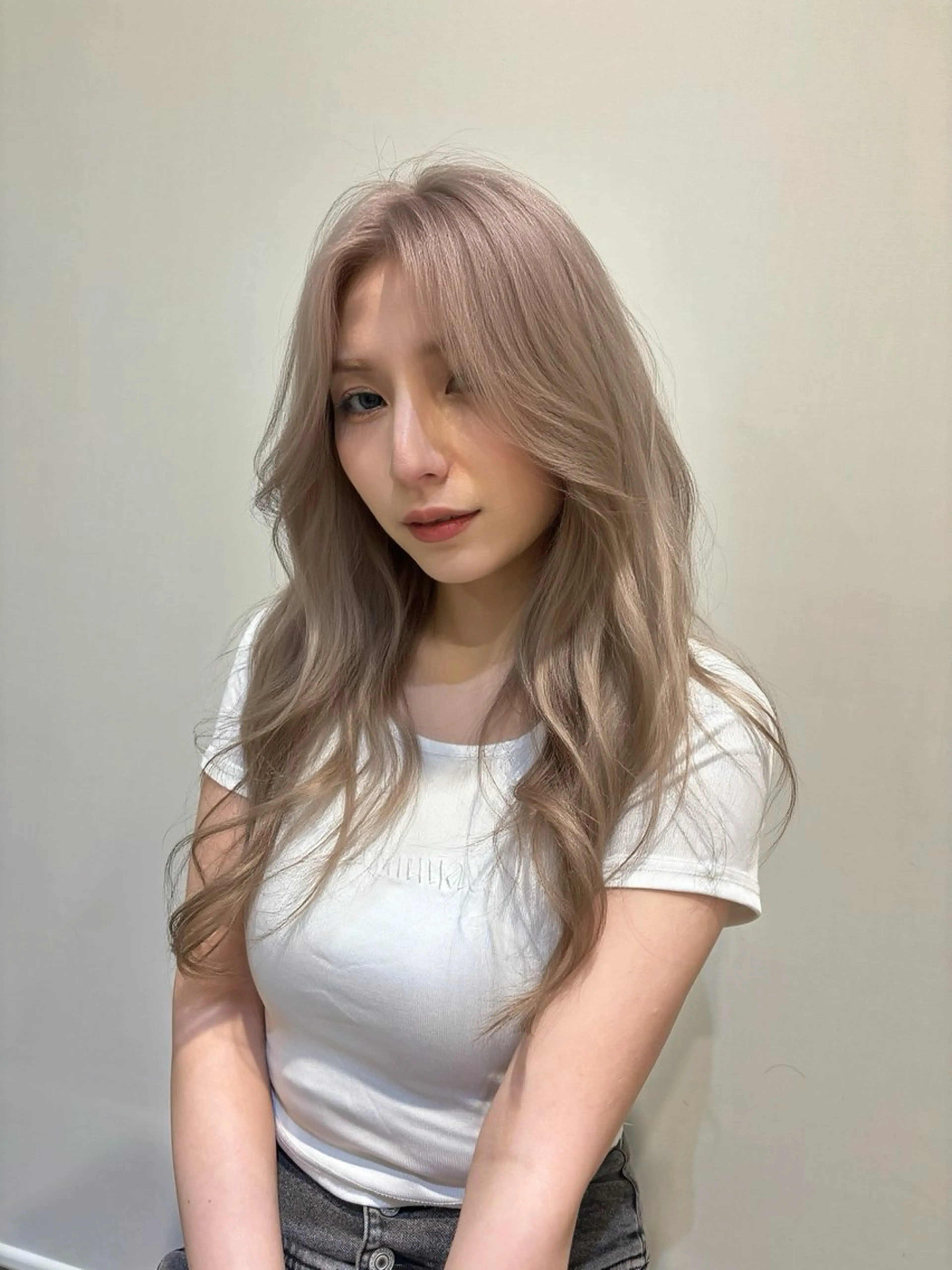 ロング カラー ヘアアレンジ ヘアカラー トリートメント ヘッドスパ 派手髪/ハイトーン RIN🩵ྀིのヘアスタイル