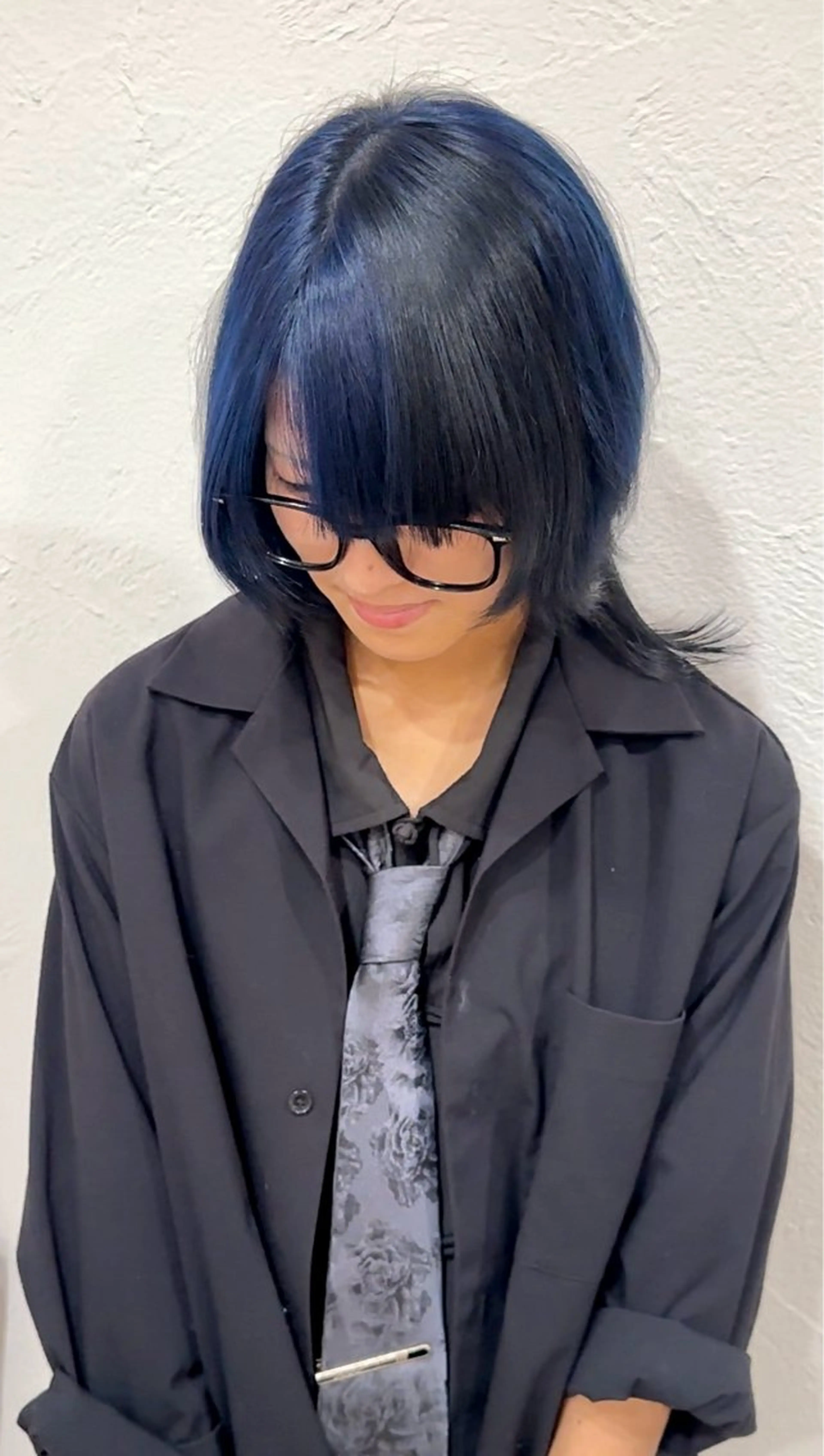 ロング カラー デザインカラー ヘアカラー トリートメント rebloom所属・山之内匠/艶カラー/ ハイトーン/ブリーチのヘアスタイル