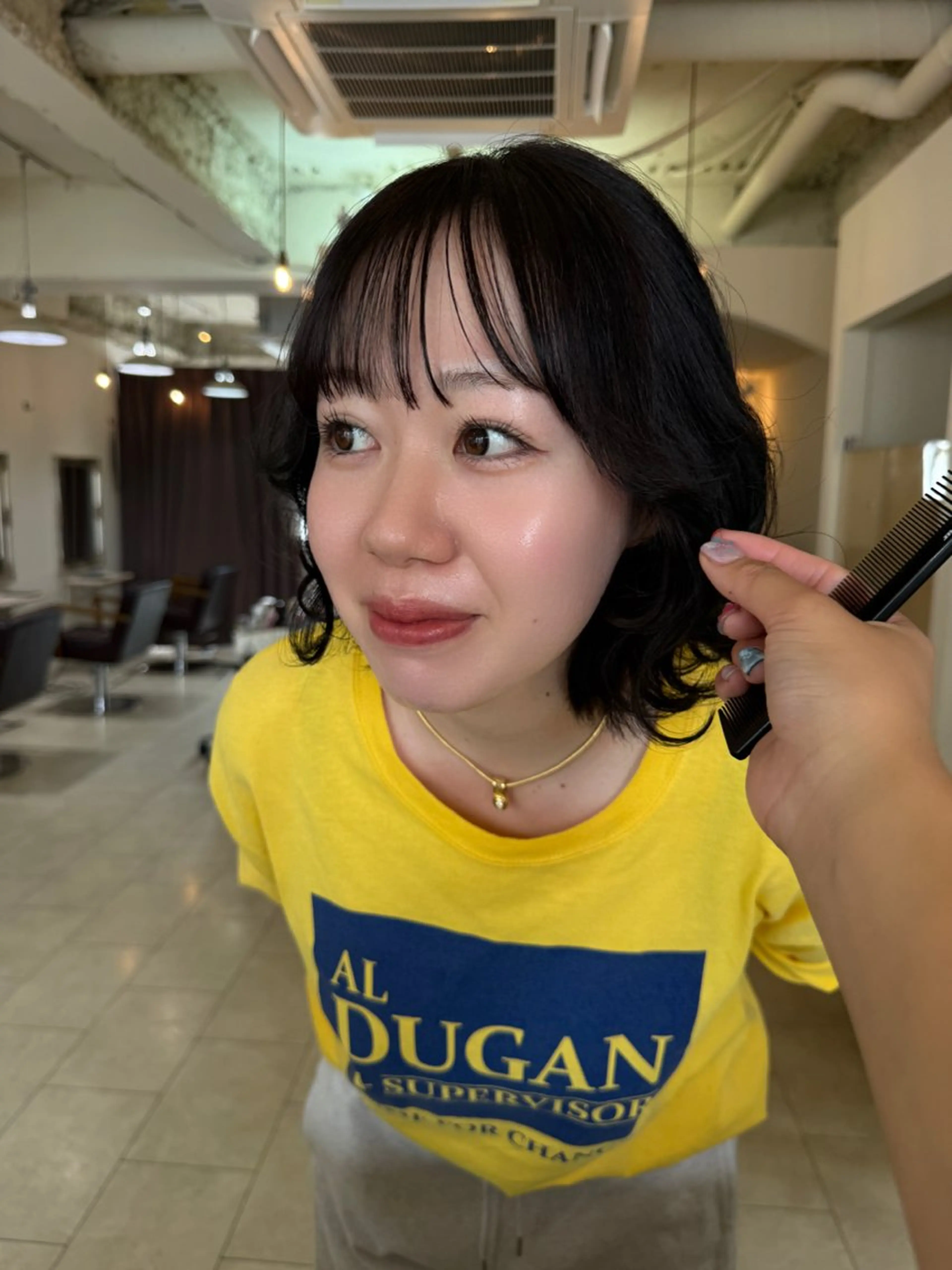 ショート カット ヘアカラー Maho/海外 レイヤー/ハイトーンのヘアスタイル