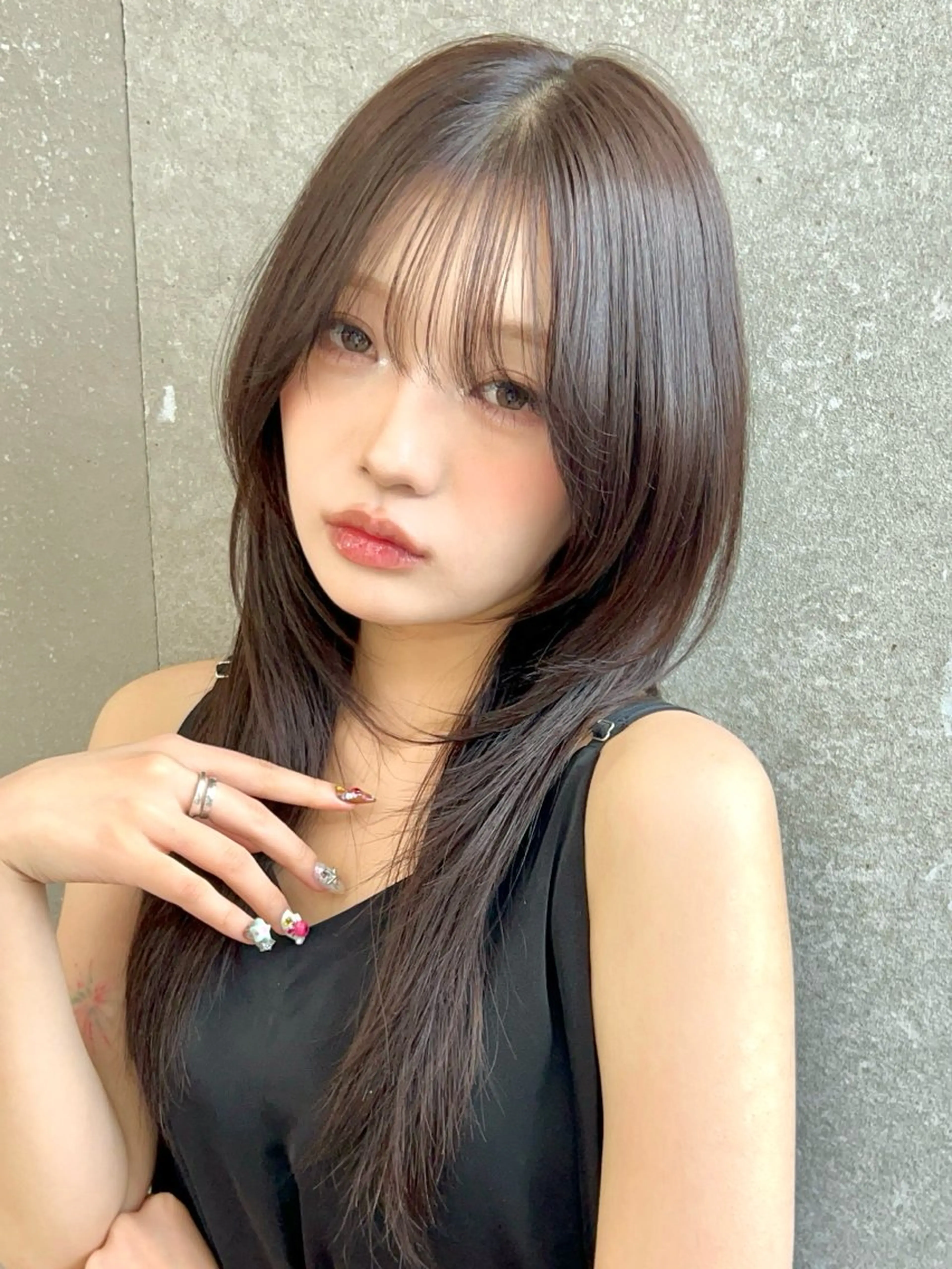 ロング カラー メンズ ❣️韓国レイヤー ❣️渡部晃輝のヘアスタイル