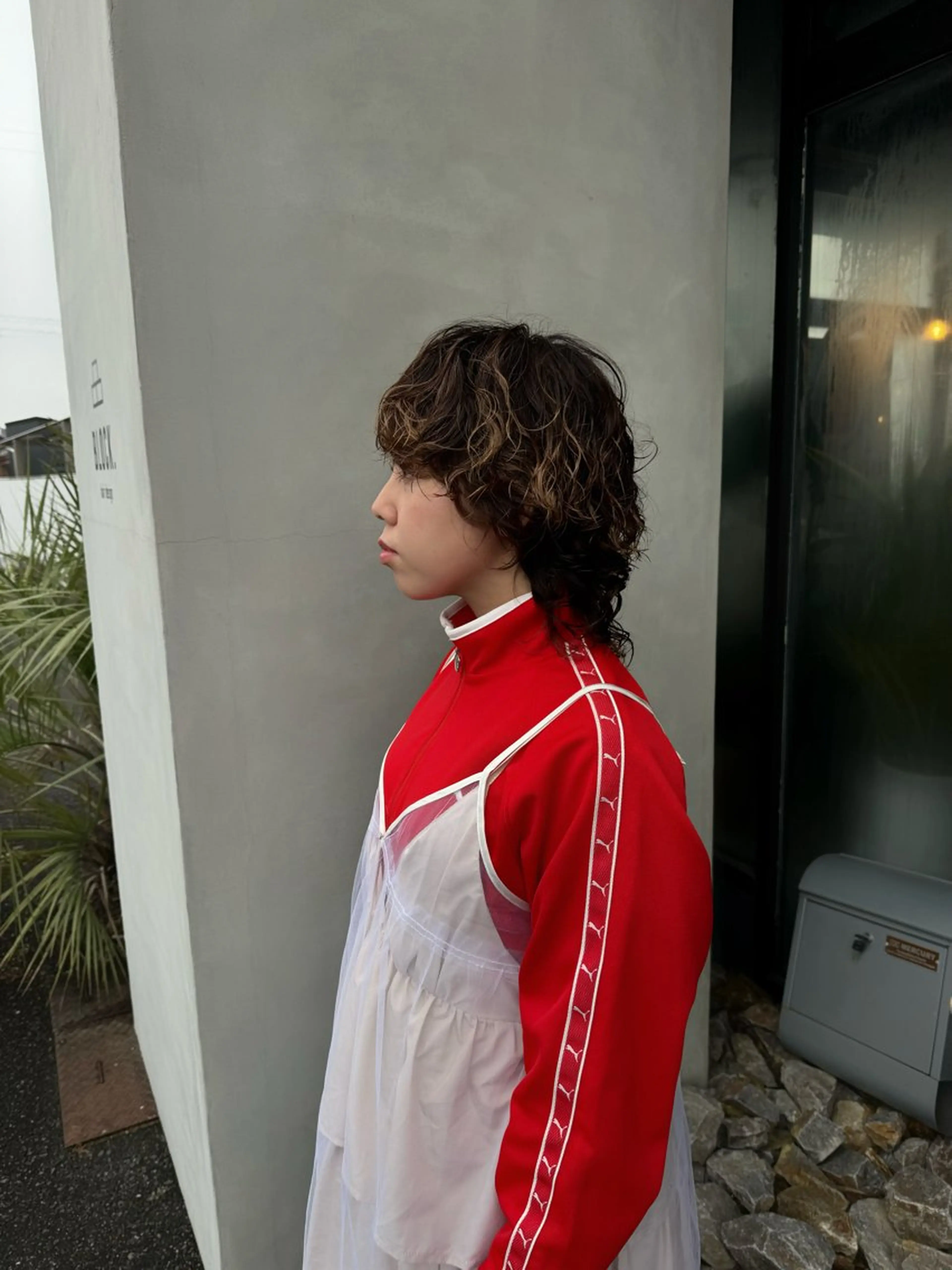 ミディアム パーマ カット パーマ トリートメント 岡崎/髪質改善/ ハイトーン/鈴木進のヘアスタイル