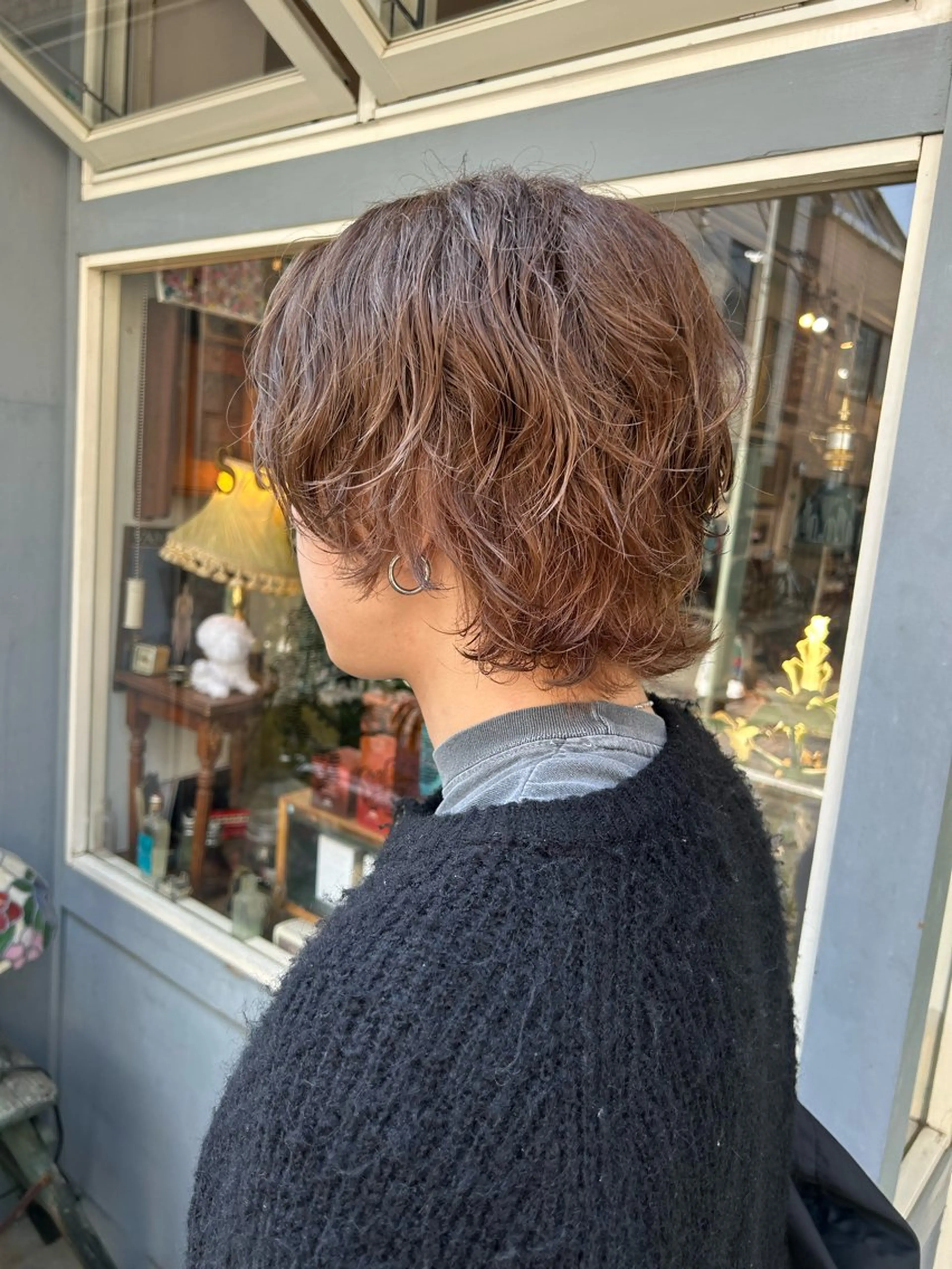 ショート パーマ メンズ カット パーマ 清水千優/パーマ/透 明感カラー/メンズのヘアスタイル