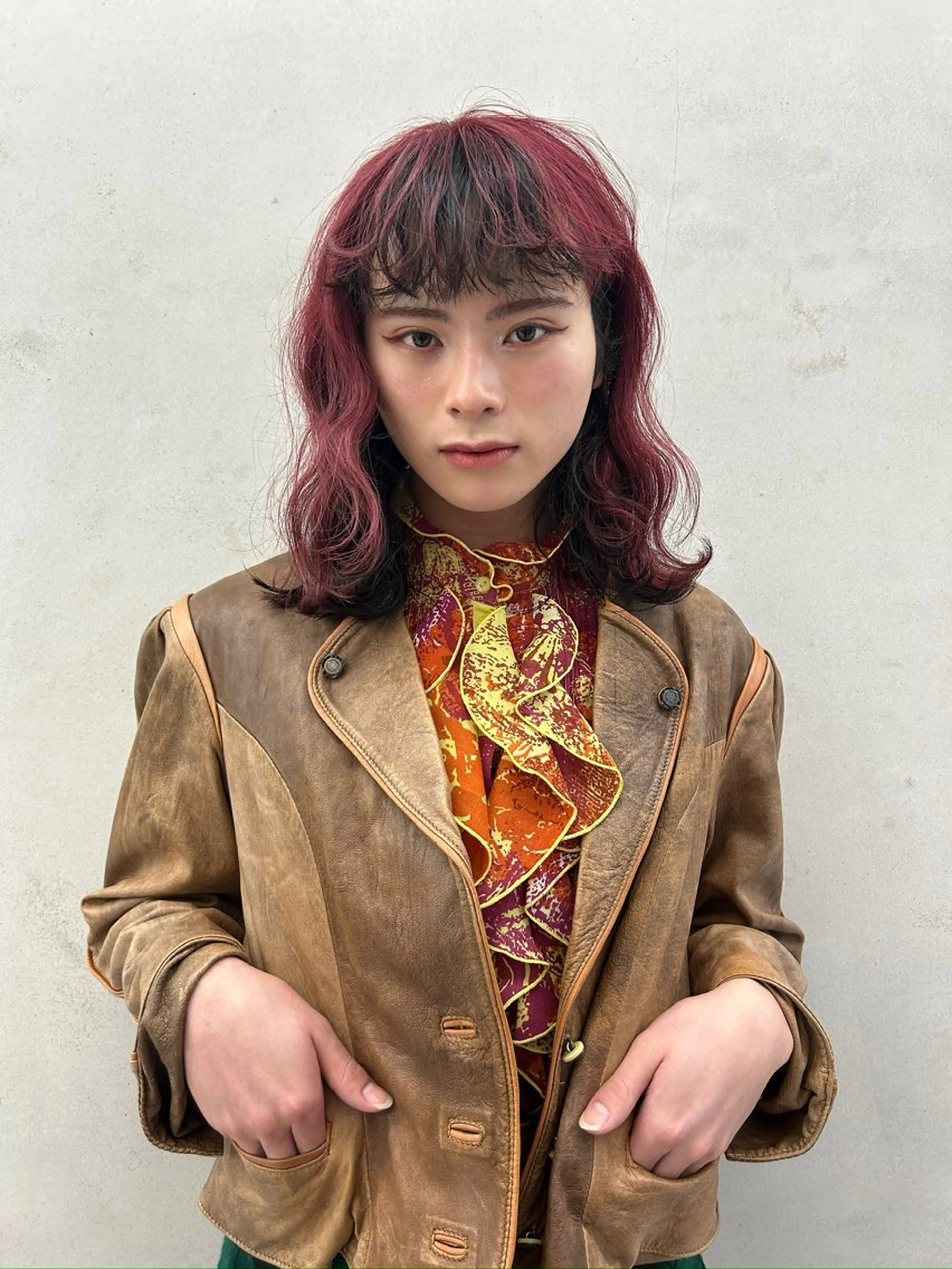 セミロング 大阪中津カットモデル 🎀植嶋実歩のヘアスタイル