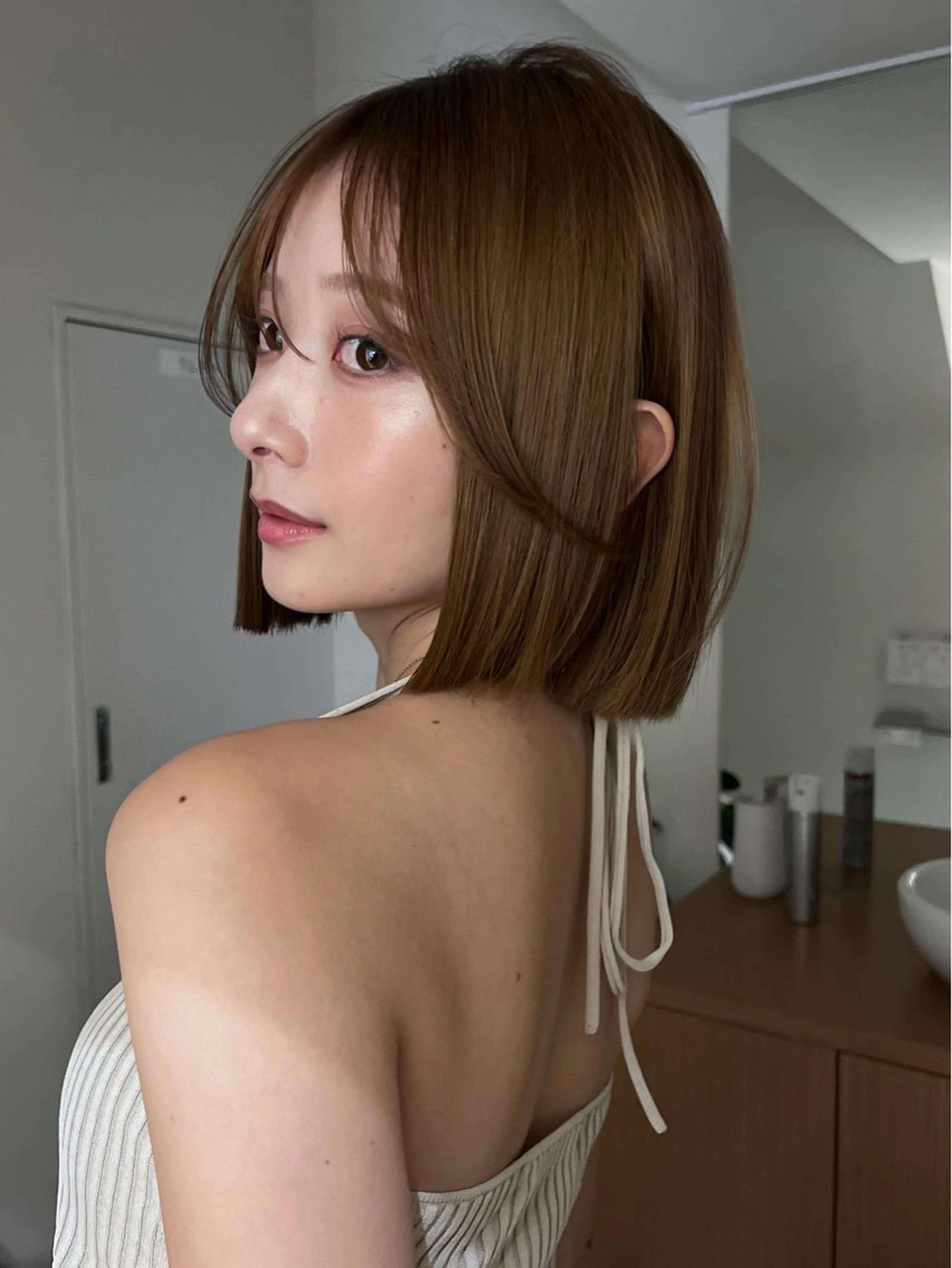 ショート カット ヘアカラー トリートメント ボブ/レイヤーカット /表参道 yunaのヘアスタイル