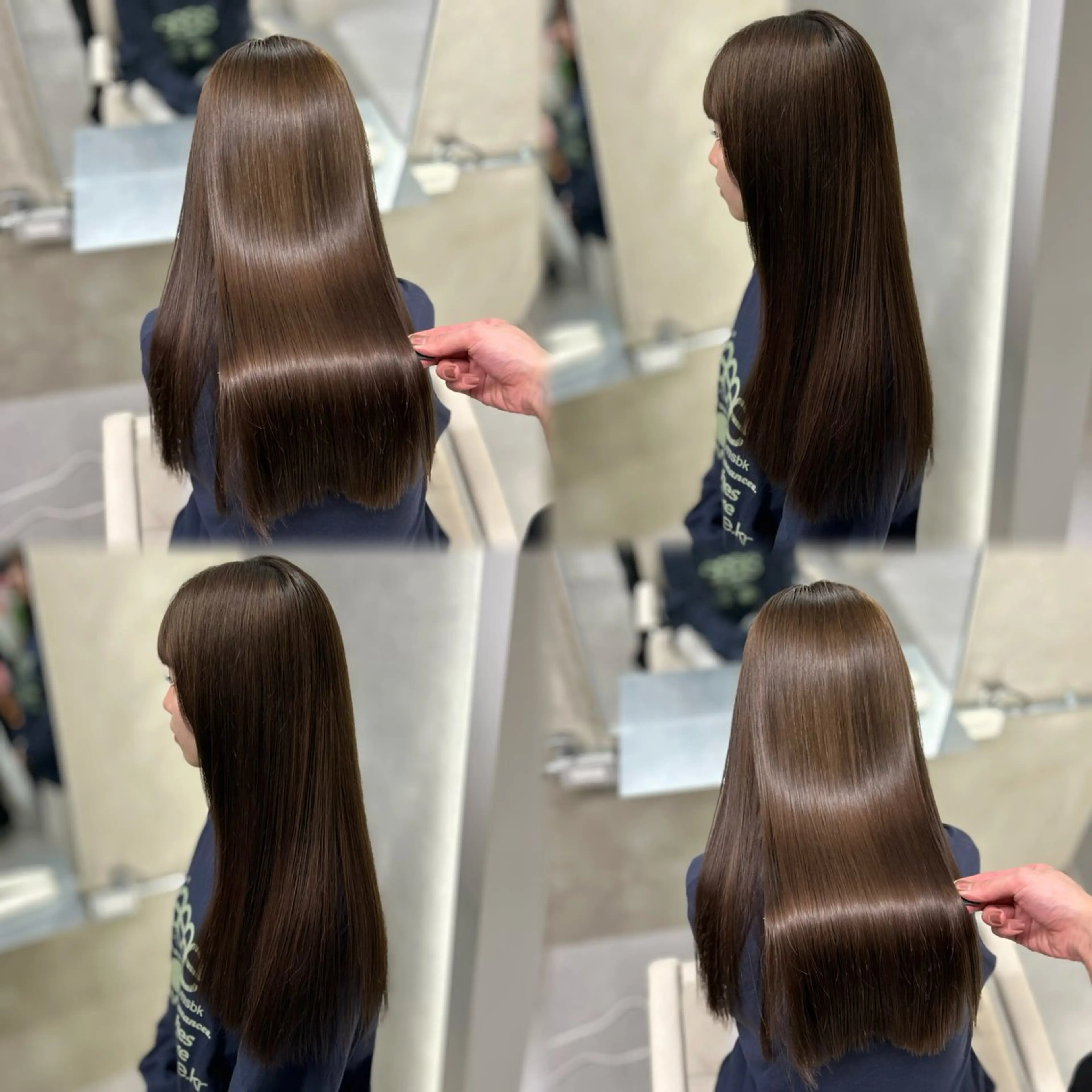 ロング ヘアカラー トリートメント 阿倍野/髪質改善 /縮毛矯正/坪田幸広のヘアスタイル