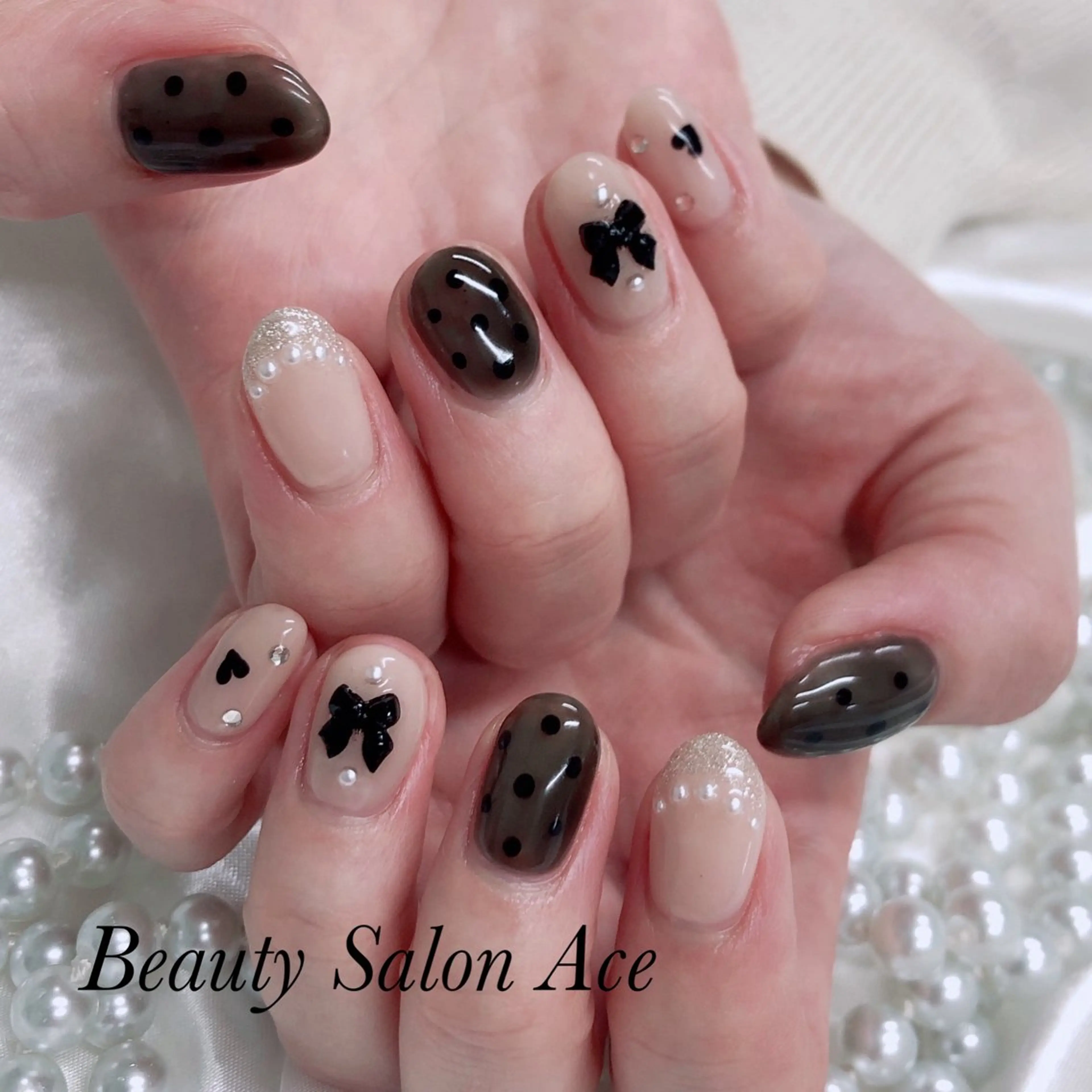 ネイル ハンドネイル ハンドケア Beauty Salon Ace（ネイルサロン　エース）所属・池袋フィルイン Ace♡長さだしのネイルデザイン