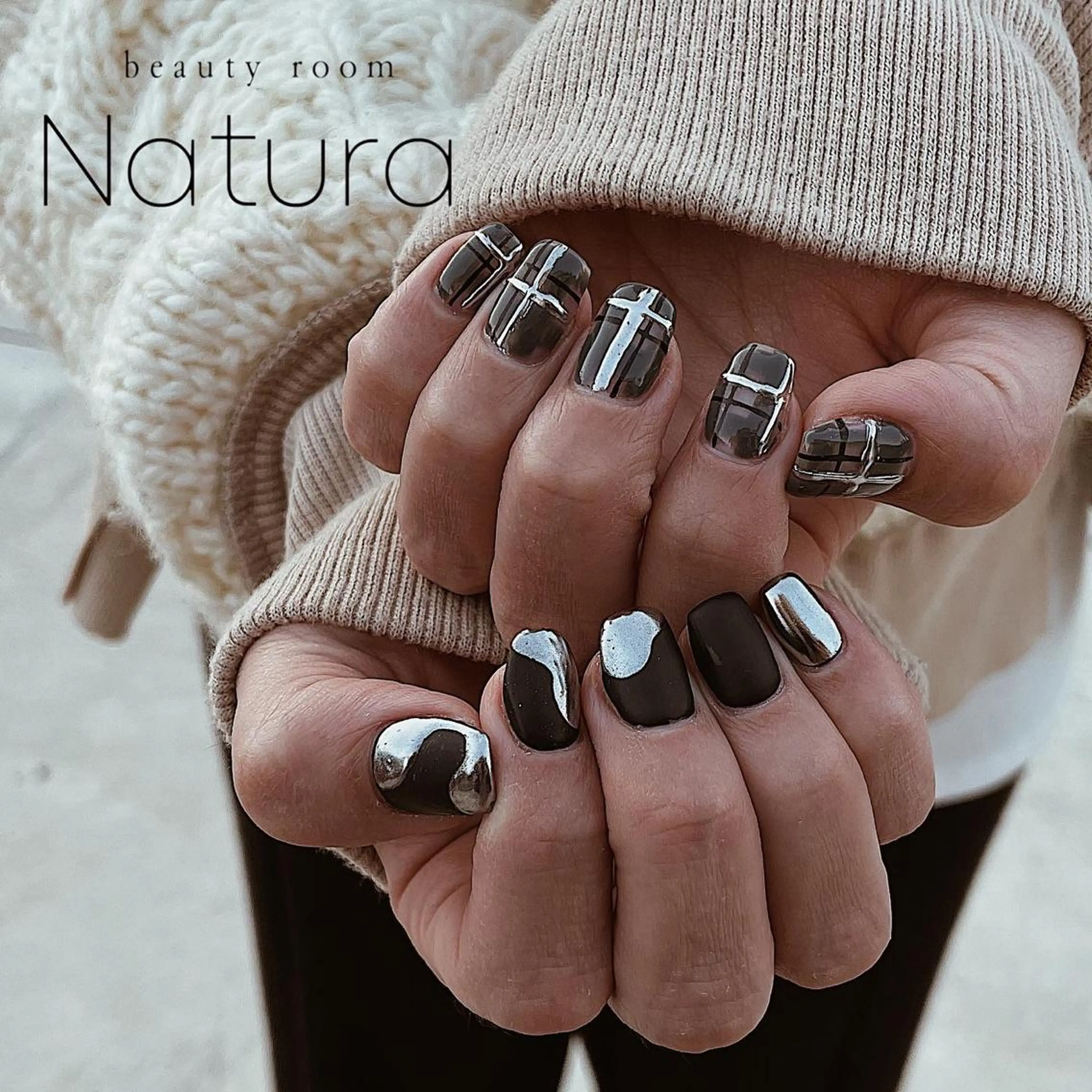 ネイル マツエク・マツパ アイブロウ ハンドネイル beautyroom Naturaのネイルデザイン