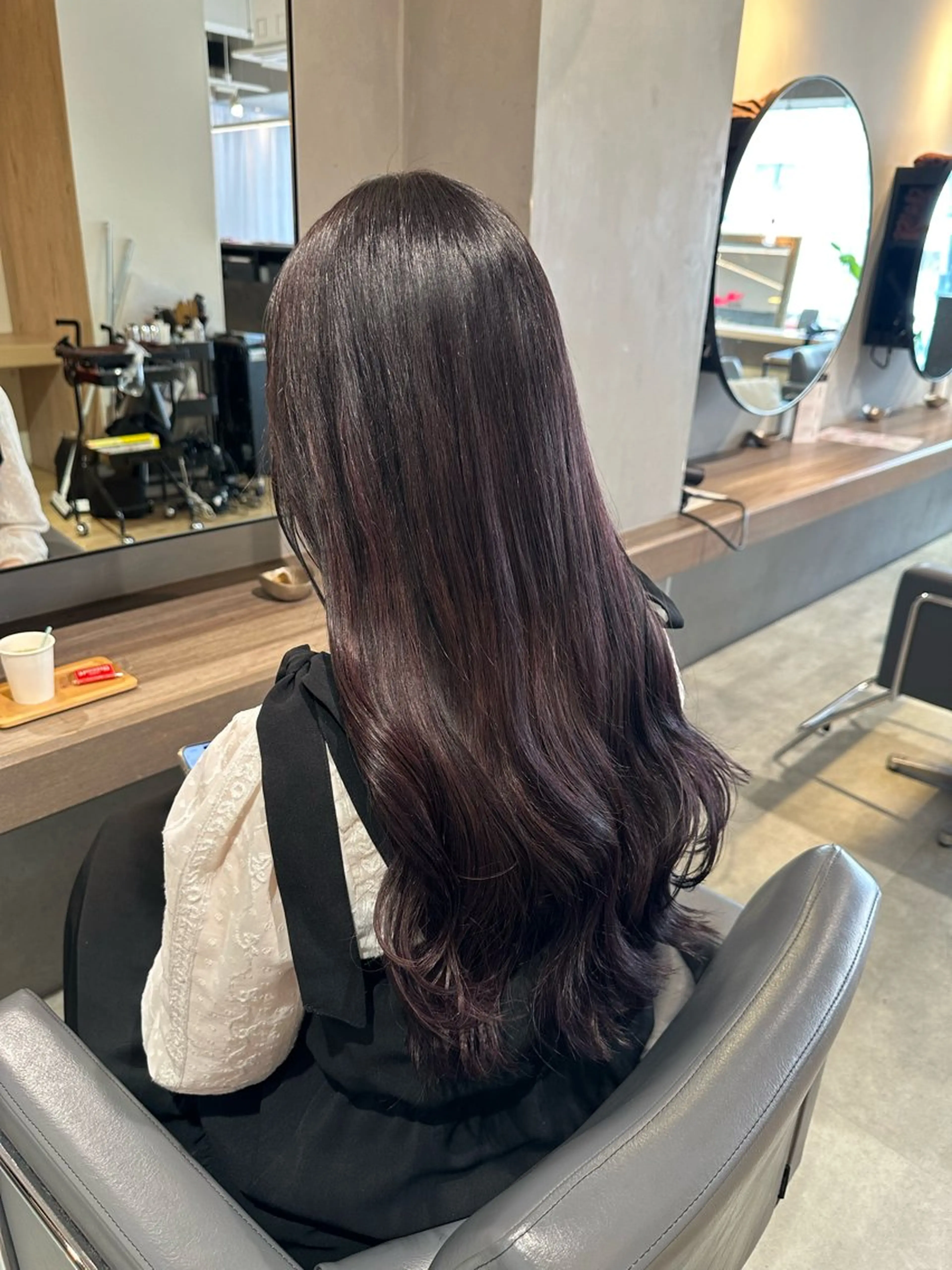 ロング カラー カット ヘアカラー エクステ 美髪・シールエクステ ホソタニリョウコのヘアスタイル