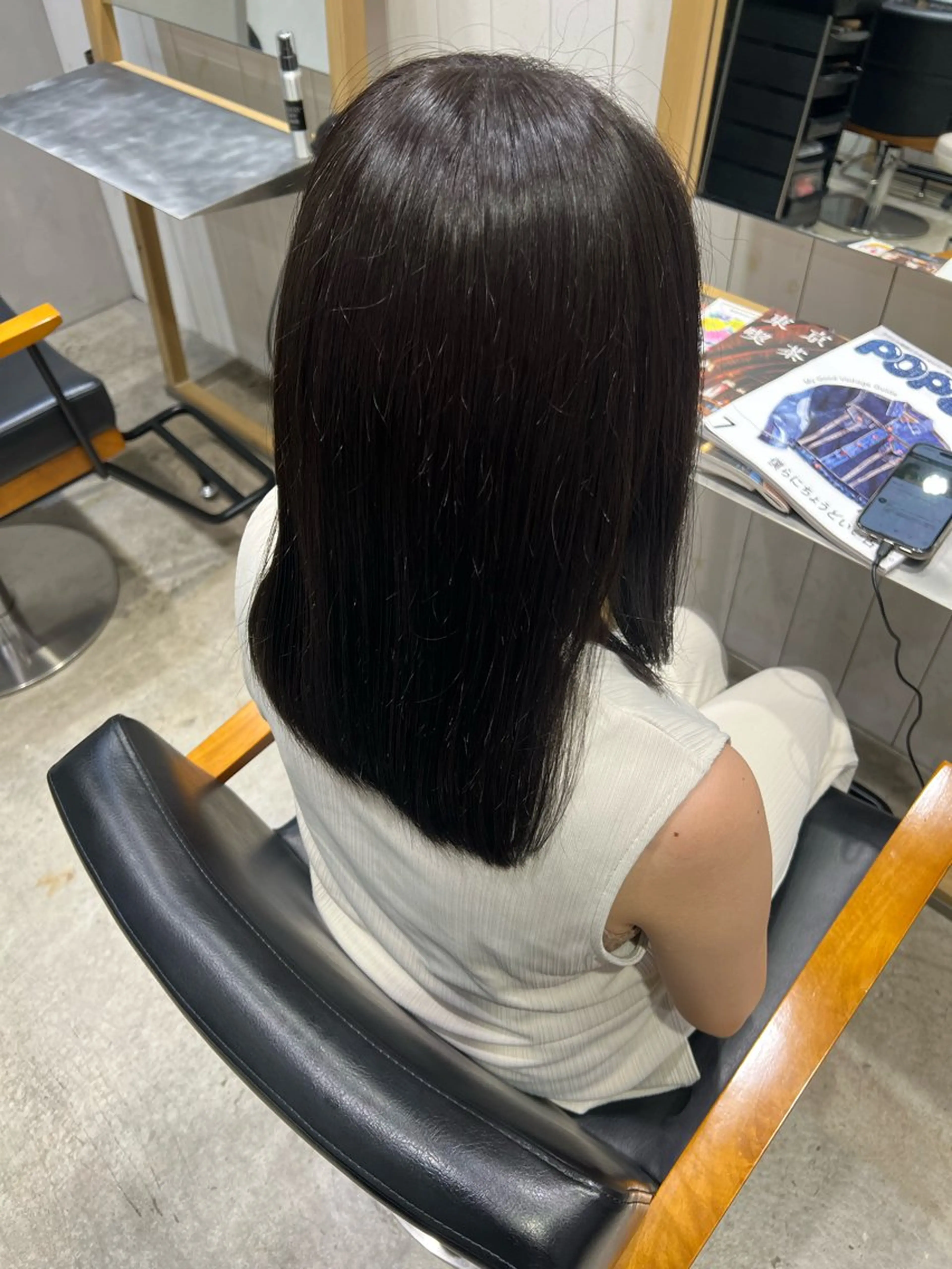 ミディアム ヘアカラー トリートメント 髙橋 かなこのヘアスタイル