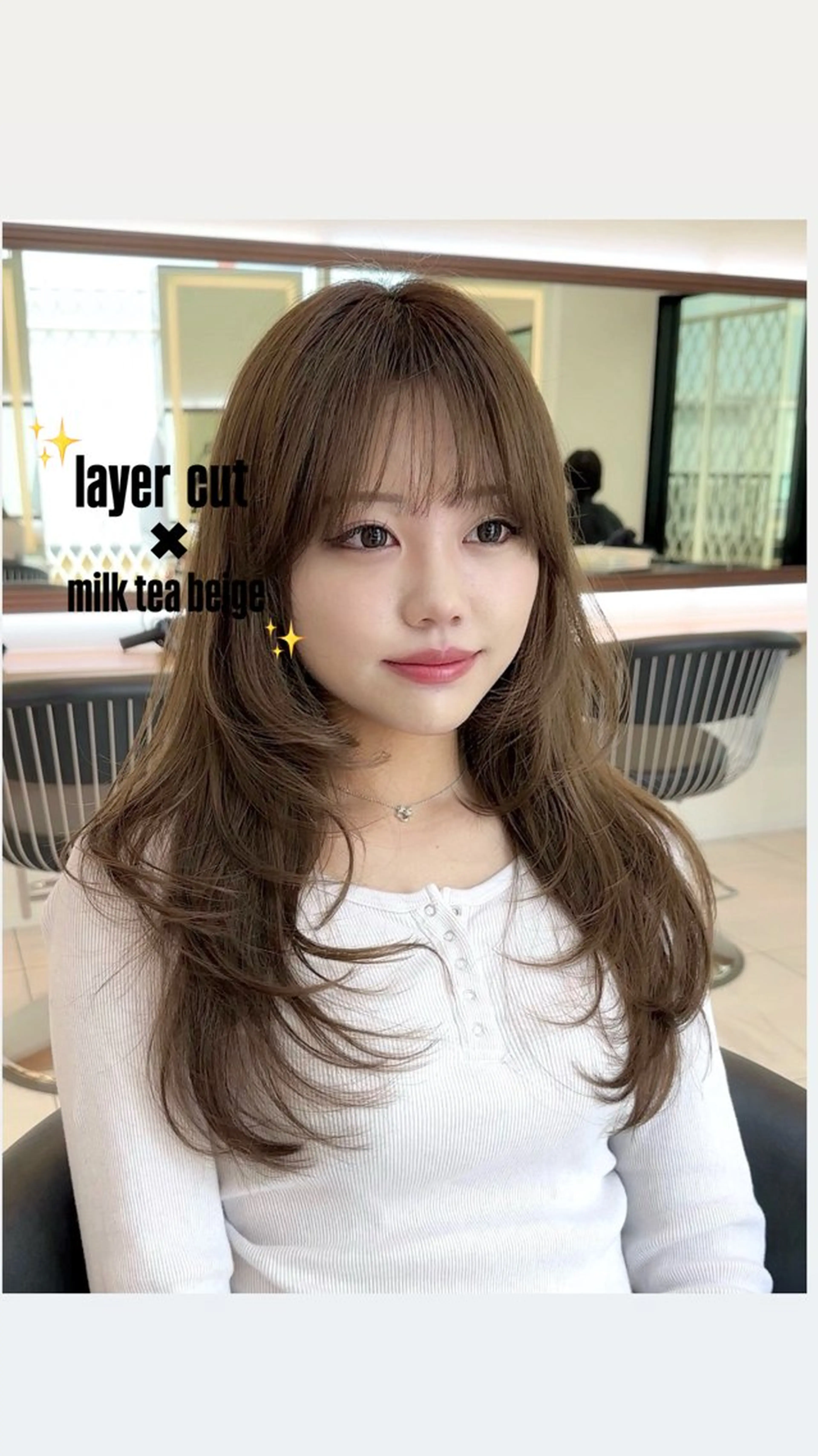 ロング レイヤーカット nanami yamazakiのヘアスタイル