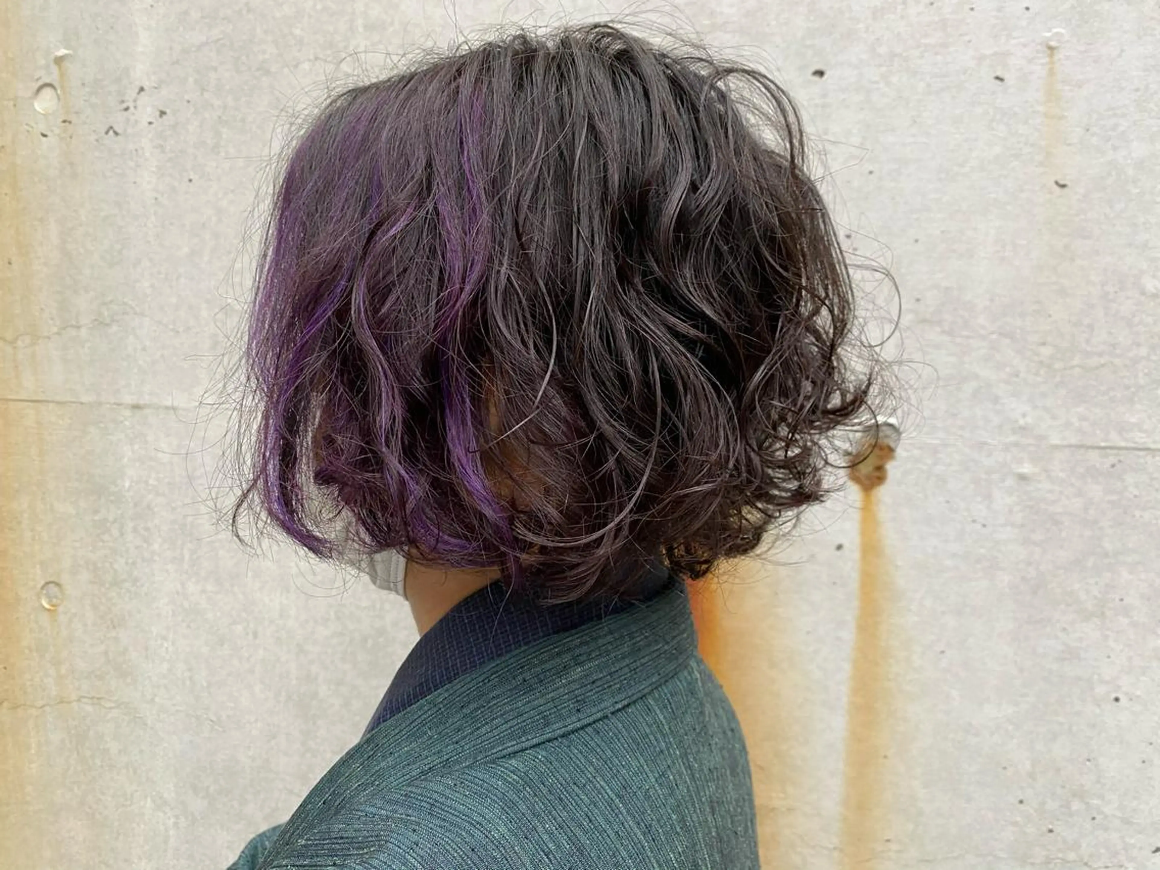 ミディアム カラー パーマ メンズ ミディアムパーマ メンズパーマ ニュアンスパーマ salon hanano所属・💐大人ショート💐 似合わせ　Fumiのヘアスタイル