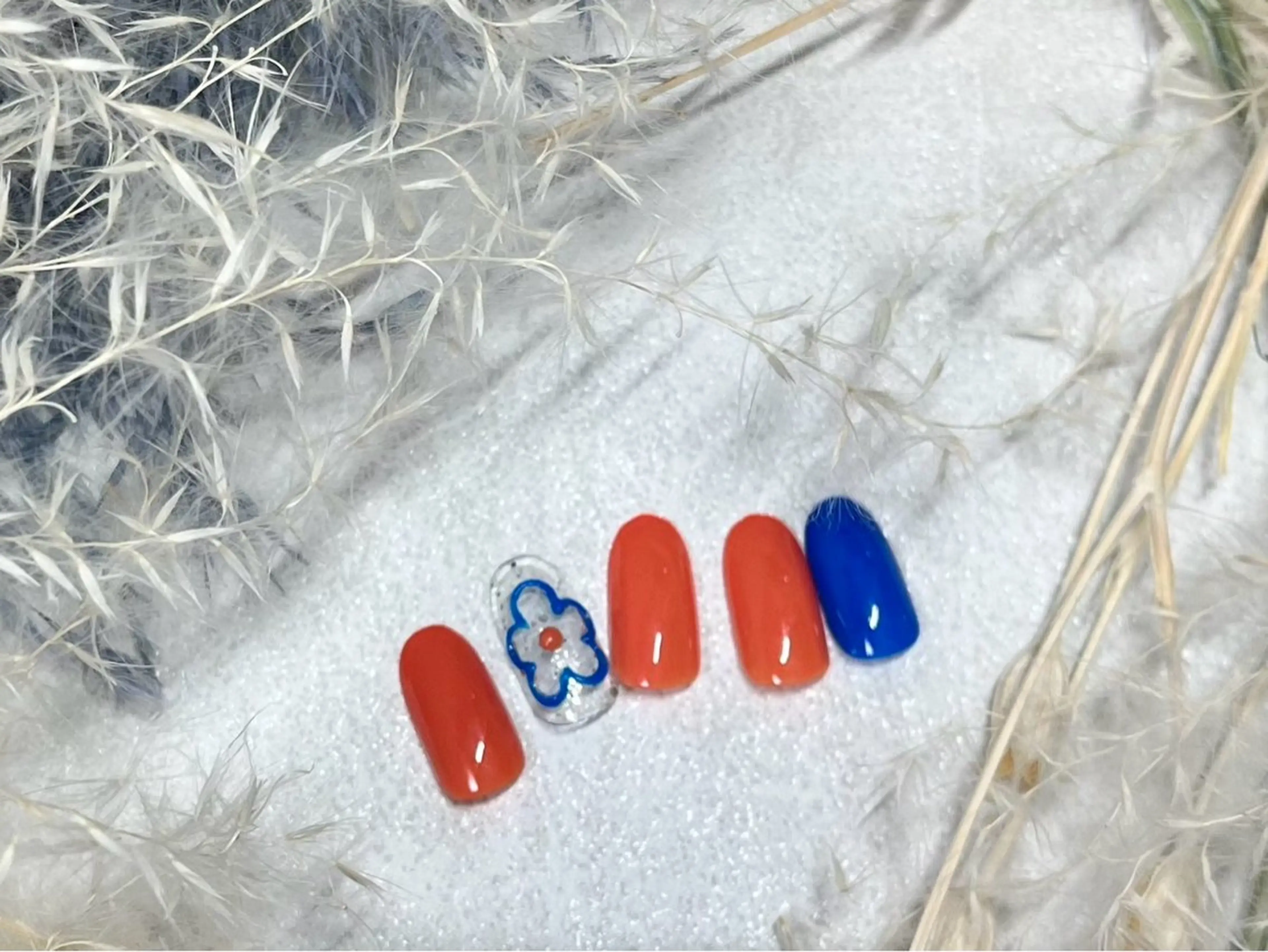 ネイル オーロラネイル 桜ネイル フラワーネイル フットネイル フレンチネイル ハンドネイル Mogu nail 二子玉川のネイルデザイン