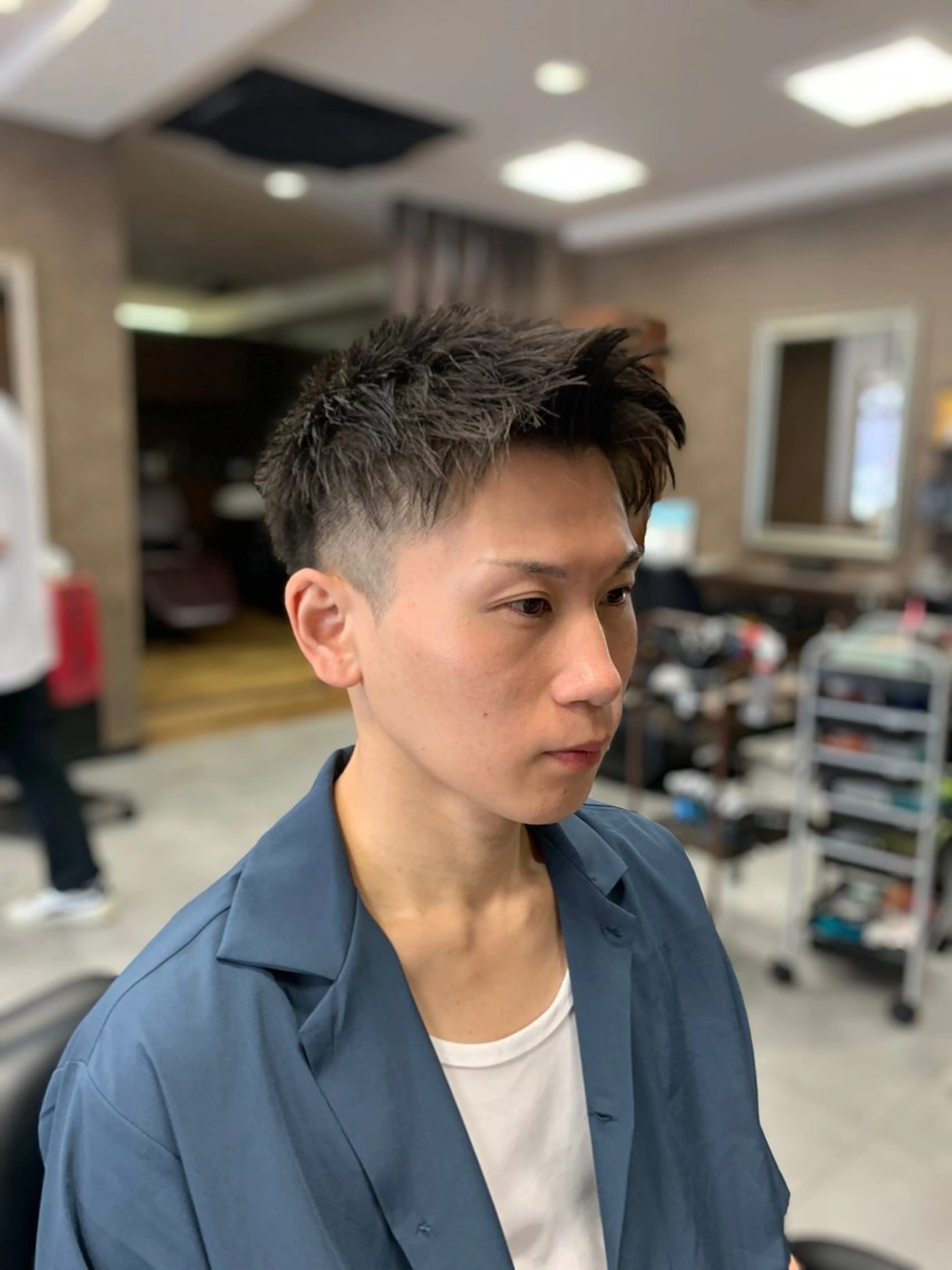 メンズ カット バーバーショップ涼桜新町店所属・田中大 パーマ/メンズカットのヘアスタイル