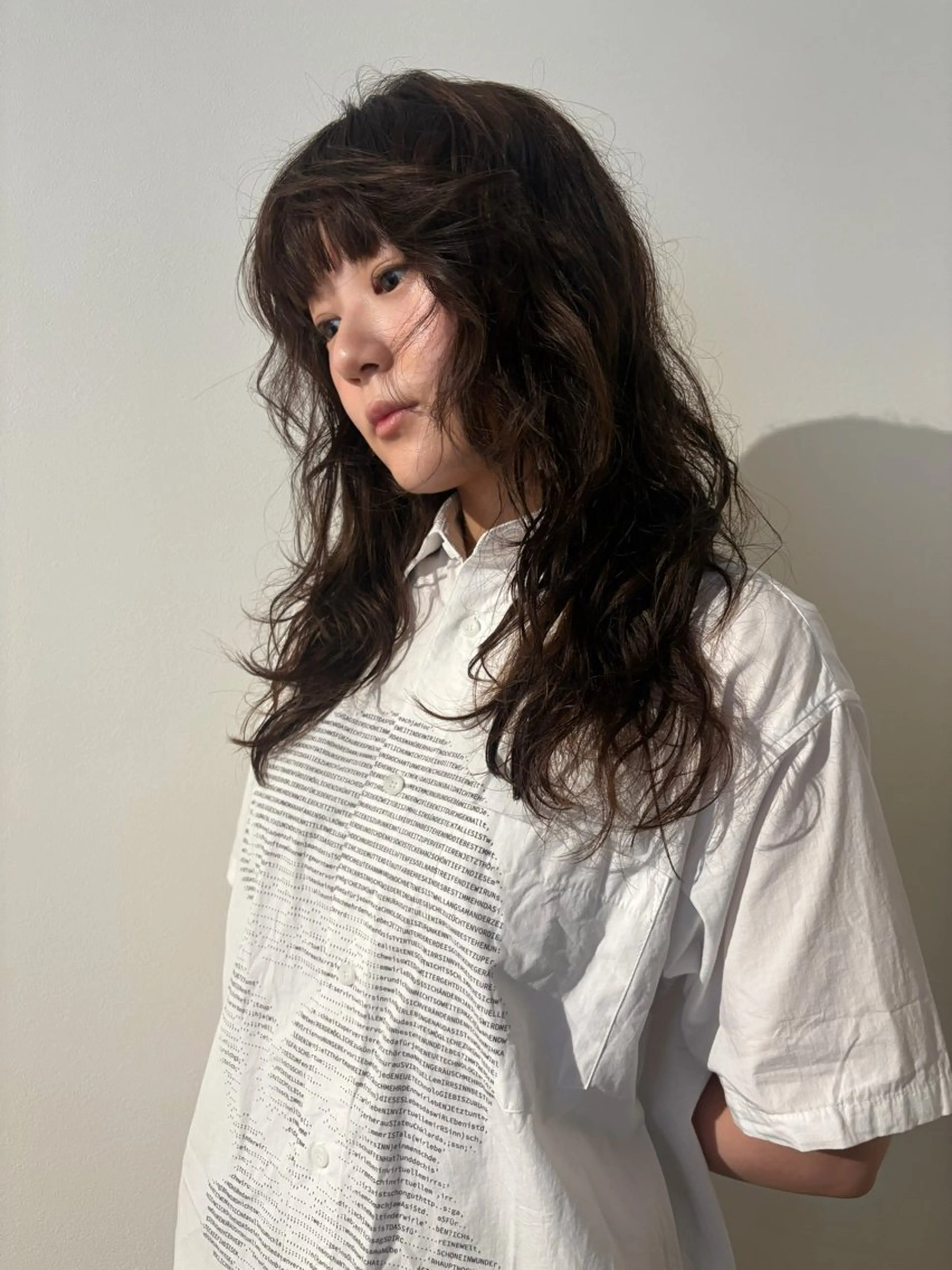 セミロング パーマ sliver renのヘアスタイル