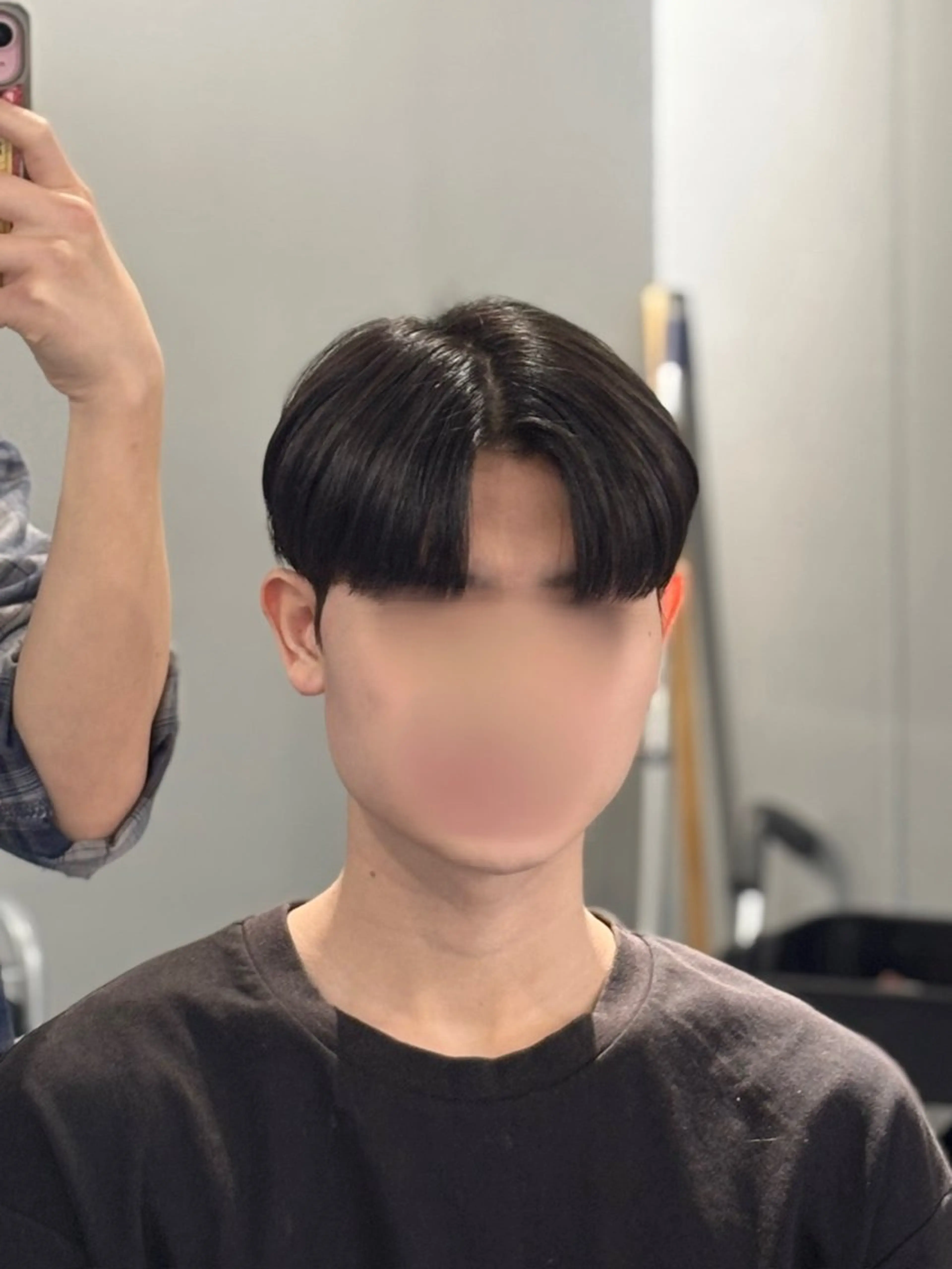 ショート パーマ メンズ カット 縮毛矯正 トリートメント 韓国メンズヘア/ ダウンパーマ/歩夢のヘアスタイル