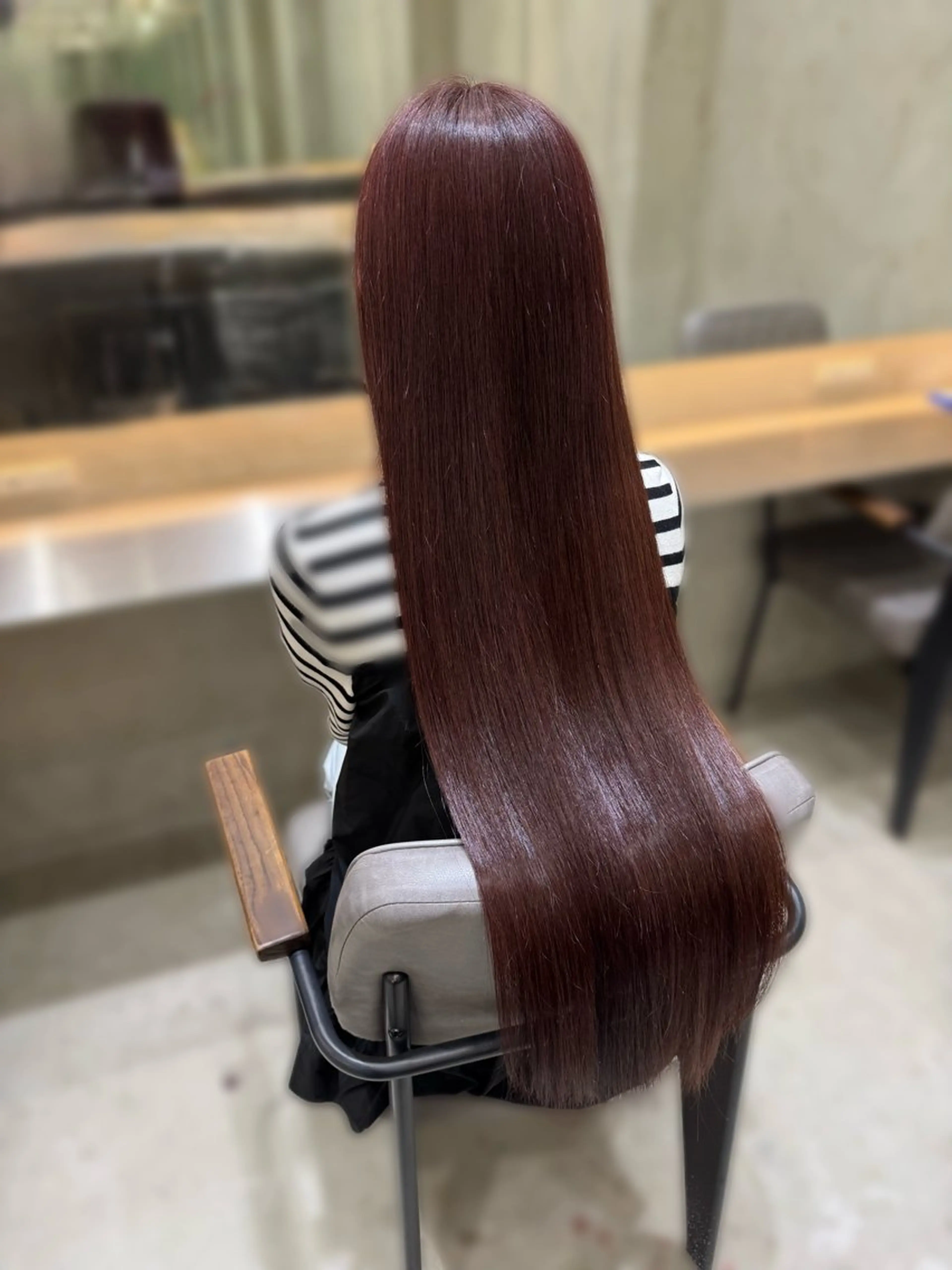 ロング カラー カット ヘアカラー 縮毛矯正 トリートメント 艶透明感カラー/ 髪質改善/三ツ木一生のヘアスタイル