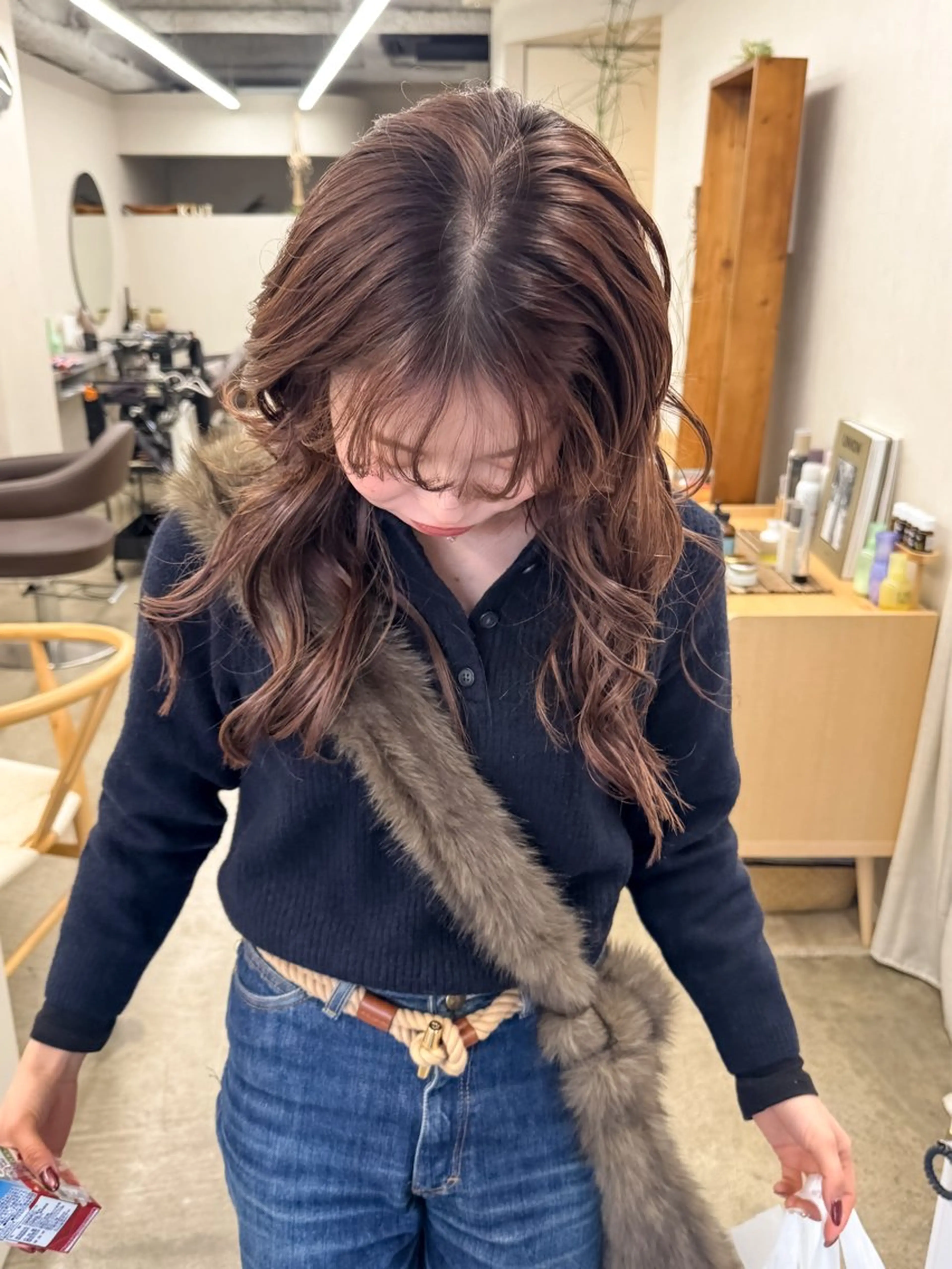 ロング kiji所属・kiji NAHO/ パーマ／久屋大通のヘアスタイル